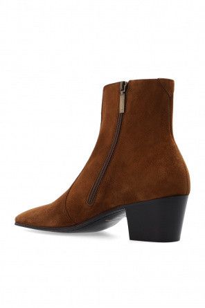 Saint Laurent Paris o1bcso1str1124 Vassili Zipped Booties in Brown Size US 10.5 / IT 40.5 - 3 Thumbnail