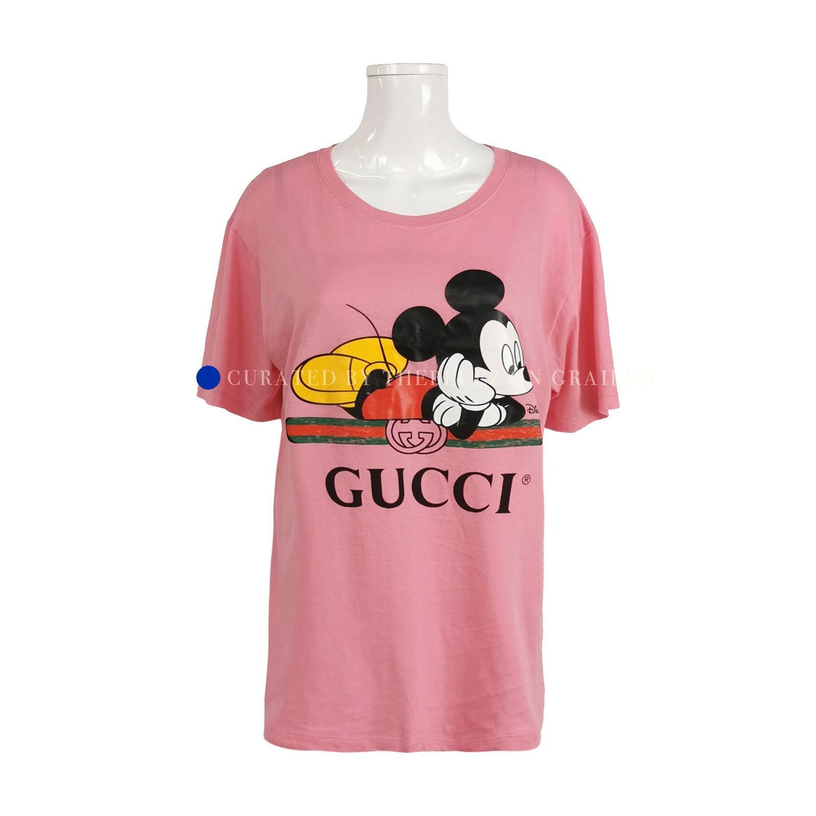Gucci Disney Mickey Logo Pink T-Shirt Size US M / EU 48-50 / 2 - 1 Thumbnail
