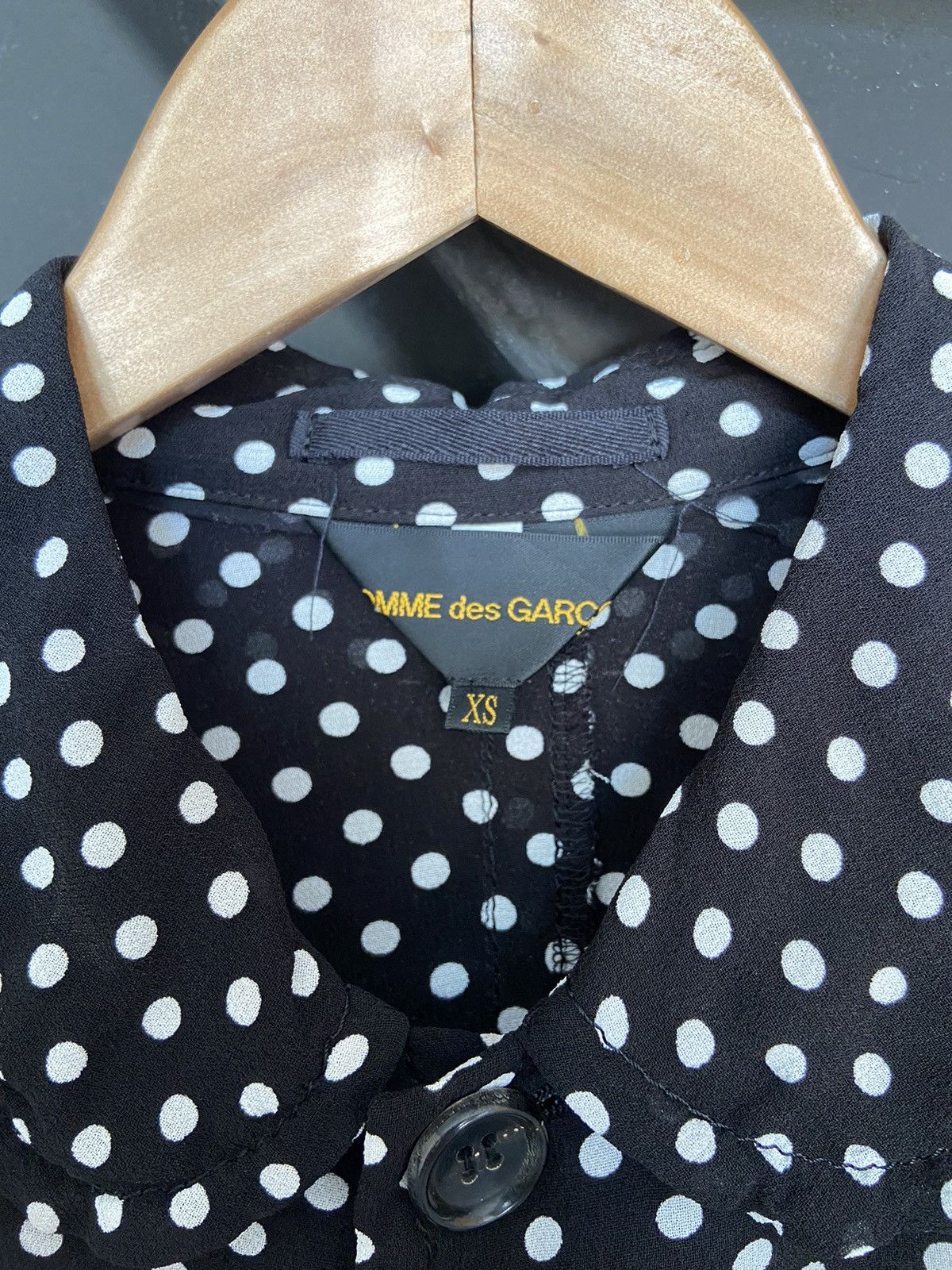 Comme des Garcons Comme des Garcons • mini polka dots cape shirt Size XS / US 0-2 / IT 36-38 - 4 Thumbnail