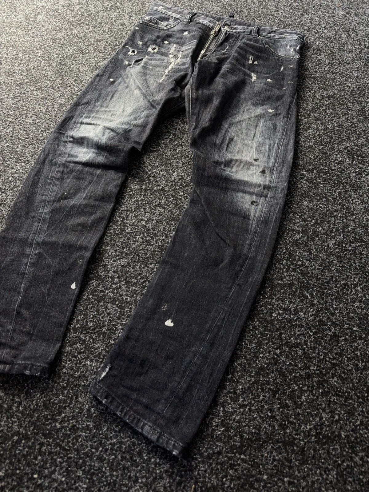 Dsquared2 RARE pants Dsquared2 distressed Denim Y2k style💥🔥 Size US 31 - 3 Thumbnail