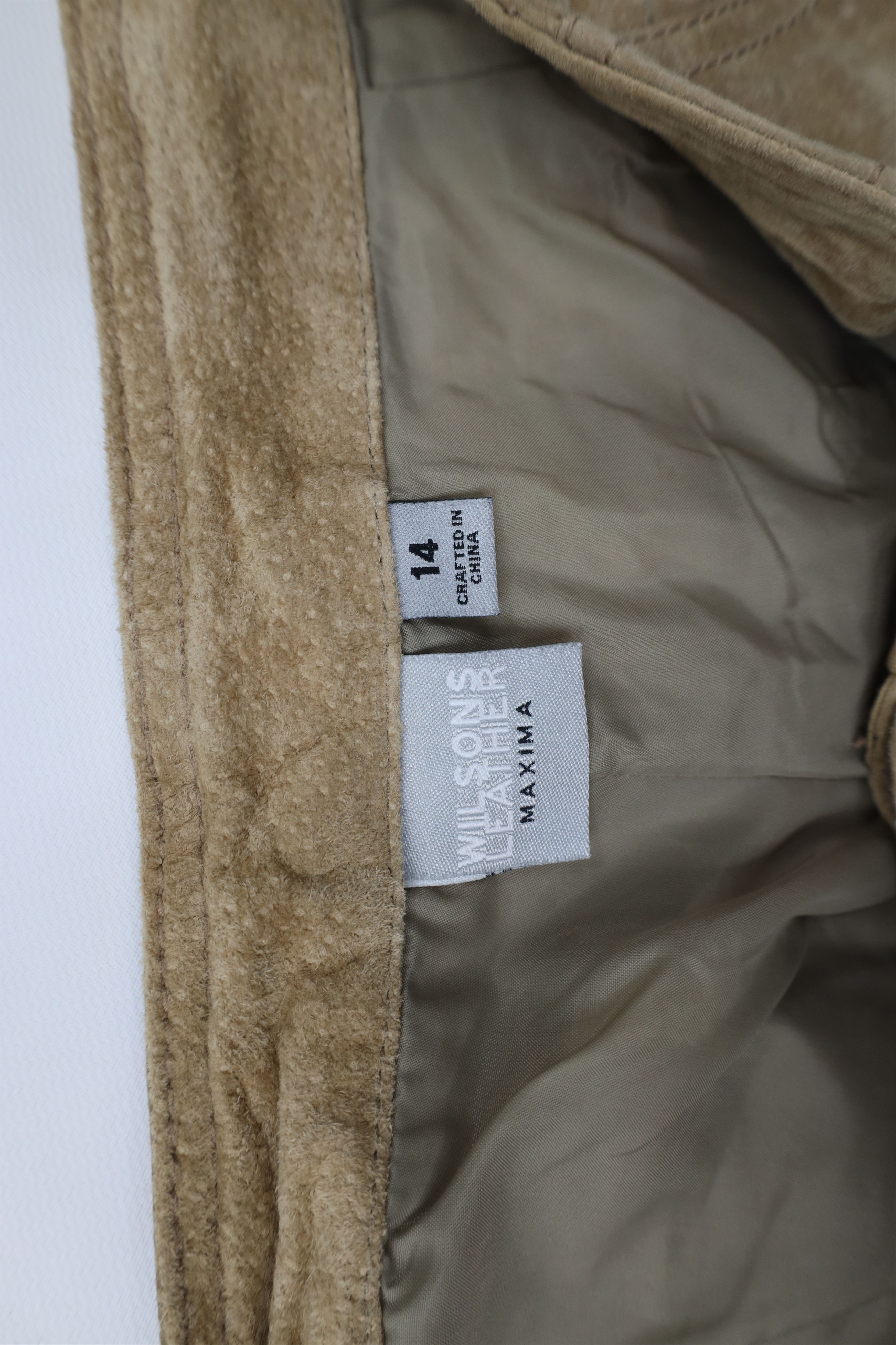 Vintage Vintage 90s Streetwear Wide Leg Suede Leather Cargo Pants Size 36" / US 14 / IT 50 - 9 Thumbnail
