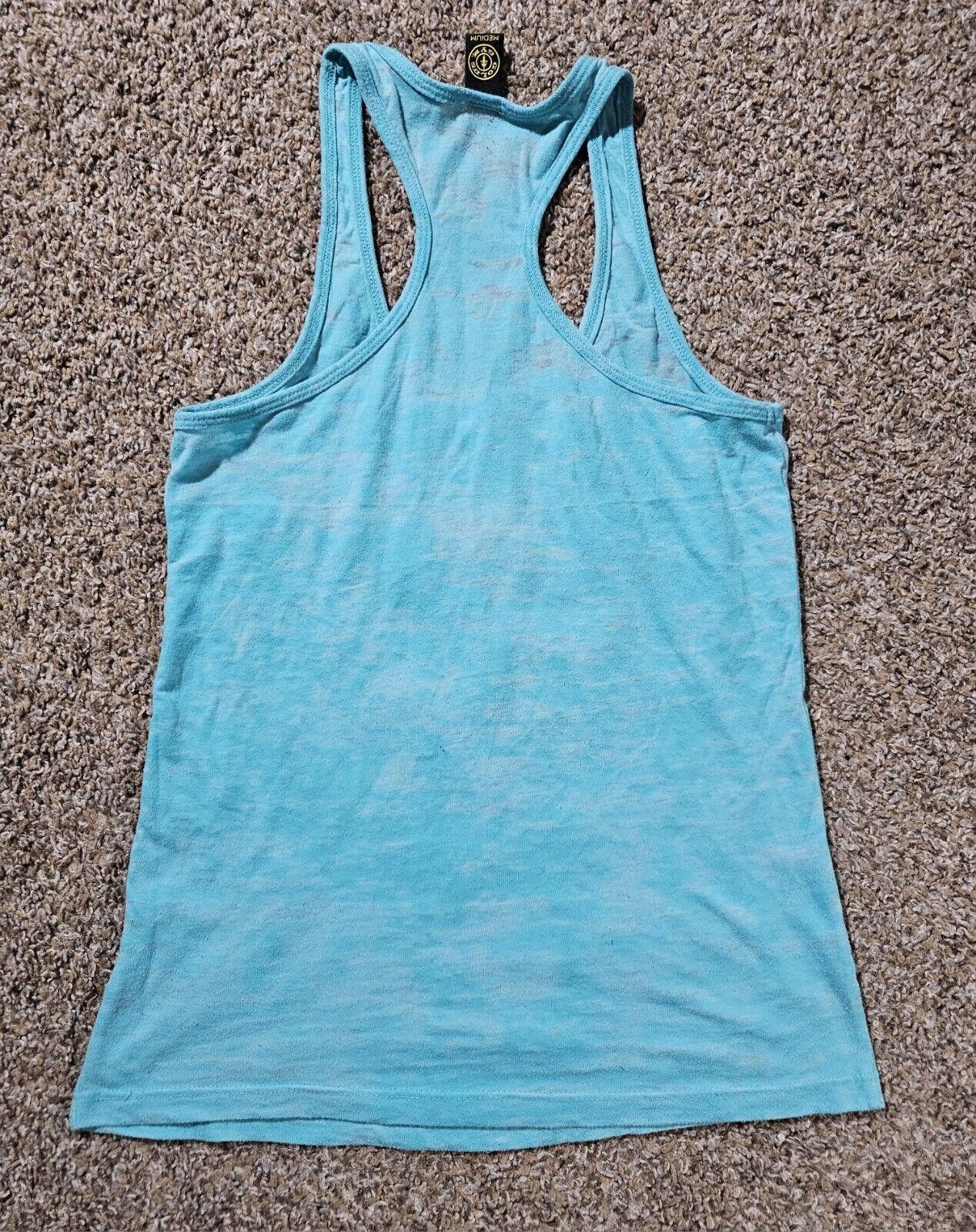 Designer Golds Gym Tank Top Body Builder Muscle Blue Palm Trees M Size US M / EU 48-50 / 2 - 8 Thumbnail