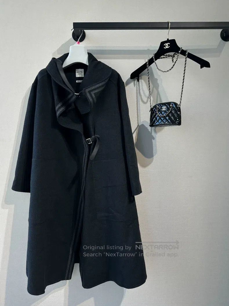 Hermes Hermes Long Grey Winter Coat Size XS / US 0-2 / IT 36-38 - 1 Thumbnail