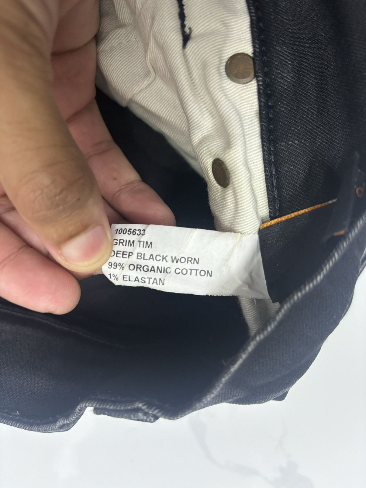 Japanese Brand × Nudie Jeans NUDIE JEANS GRIM TIM DEEP BLACK WORN DISTRESS DENIM Size 27" / US 4 / IT 40 - 11 Thumbnail