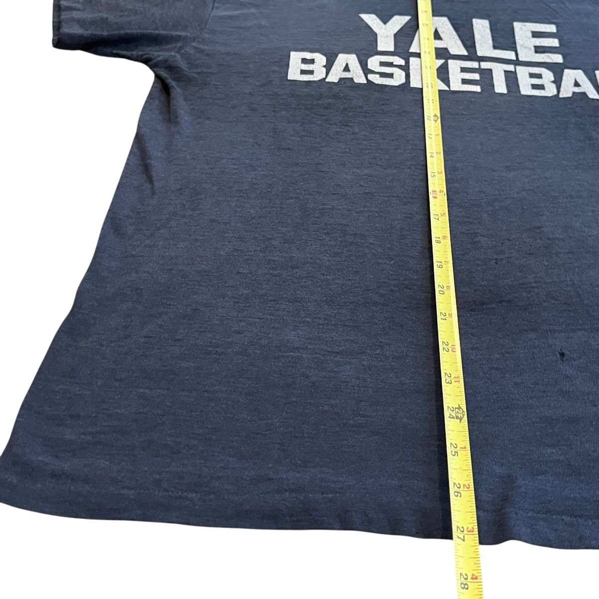 Nike × Vintage VINTAGE 1980s Nike Yale Basketball T Shirt Swoosh Blue Tag Size US XL / EU 56 / 4 - 4 Thumbnail