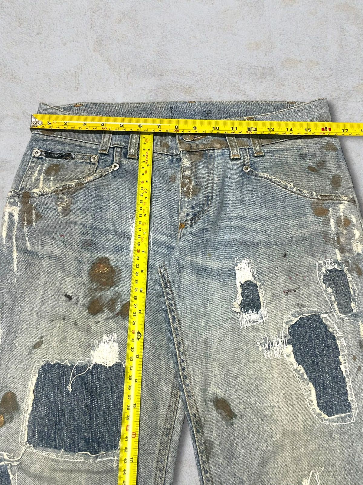 Dolce & Gabbana Dolce & Gabbana Paint Splatter Distressed Patches Sick Jeans Size US 32 / EU 48 - 17 Thumbnail