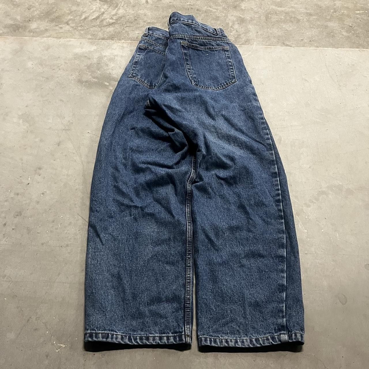 Japanese Brand × Vintage Vintage Y2K/2000s Casual Fit Skater dark wash denim jeans! Size US 36 / EU 52 - 6 Thumbnail
