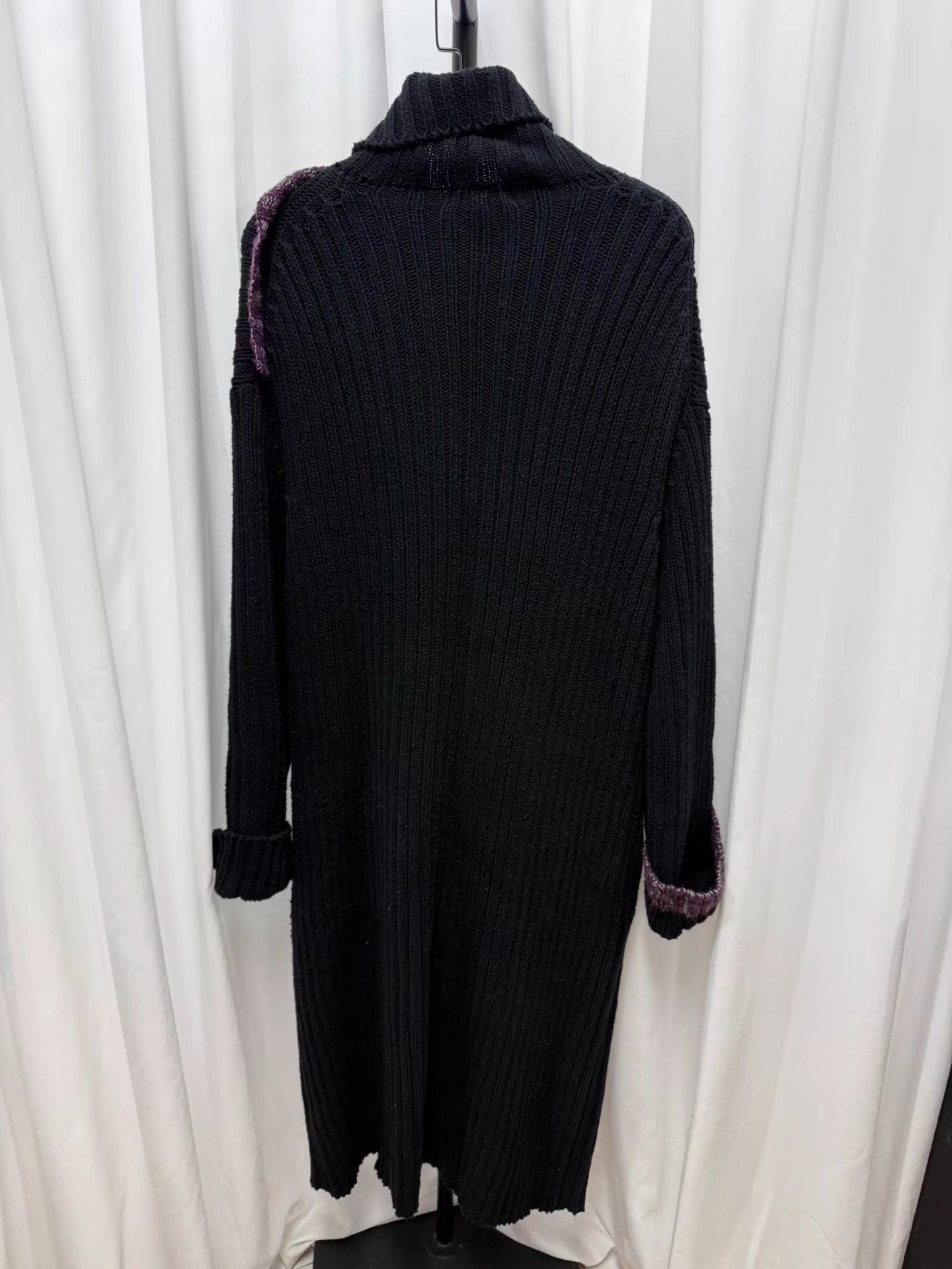 Yohji Yamamoto Yohji Yamamoto Pour Homme Patchwork Long Sweater Coat K20 Size US L / EU 52-54 / 3 - 6 Thumbnail