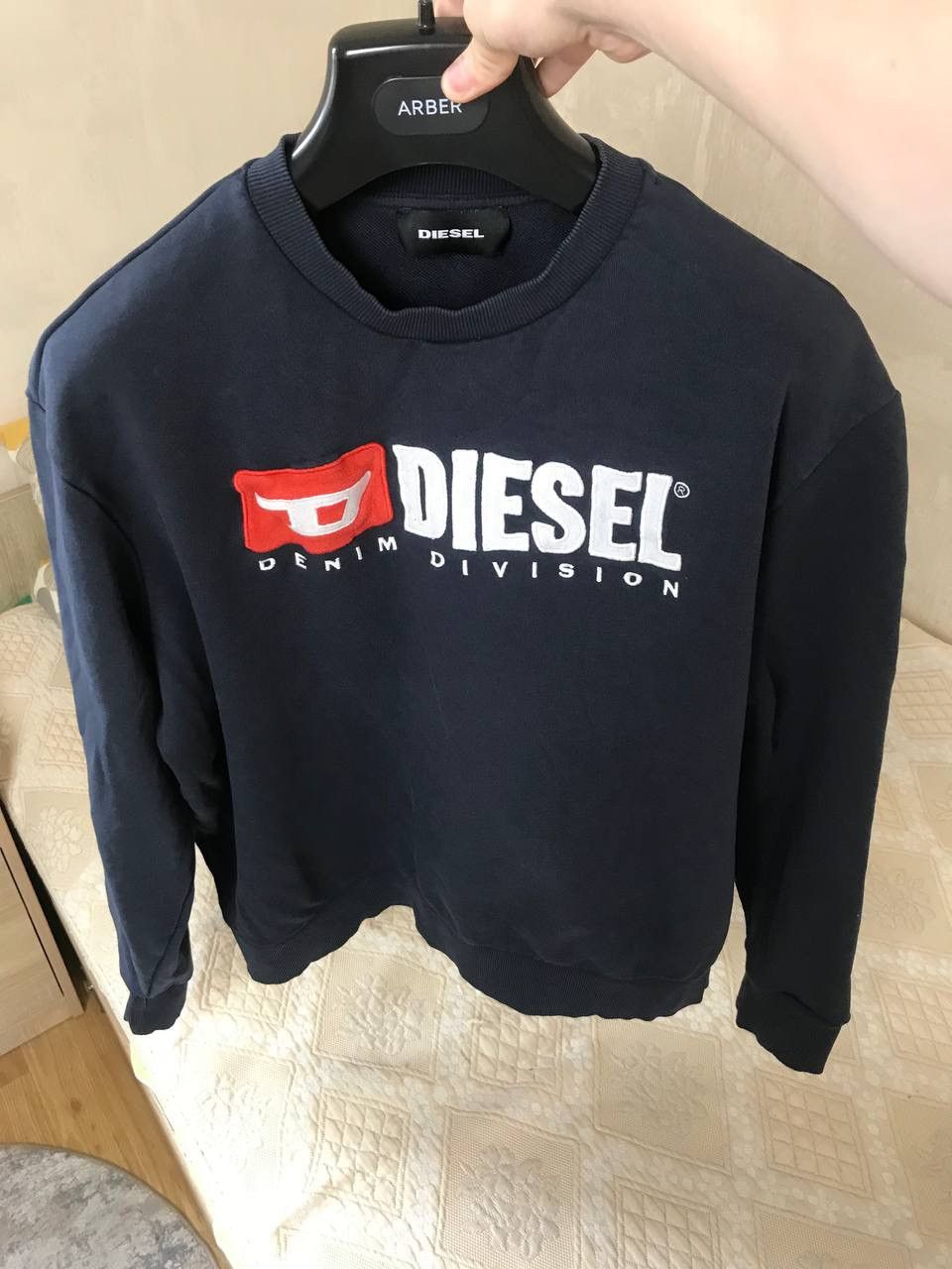 Diesel 🔥 Diesel Big Logo Baggy Vintage Sweatshirt Pullover Hoodie Size US L / EU 52-54 / 3 - 5 Thumbnail