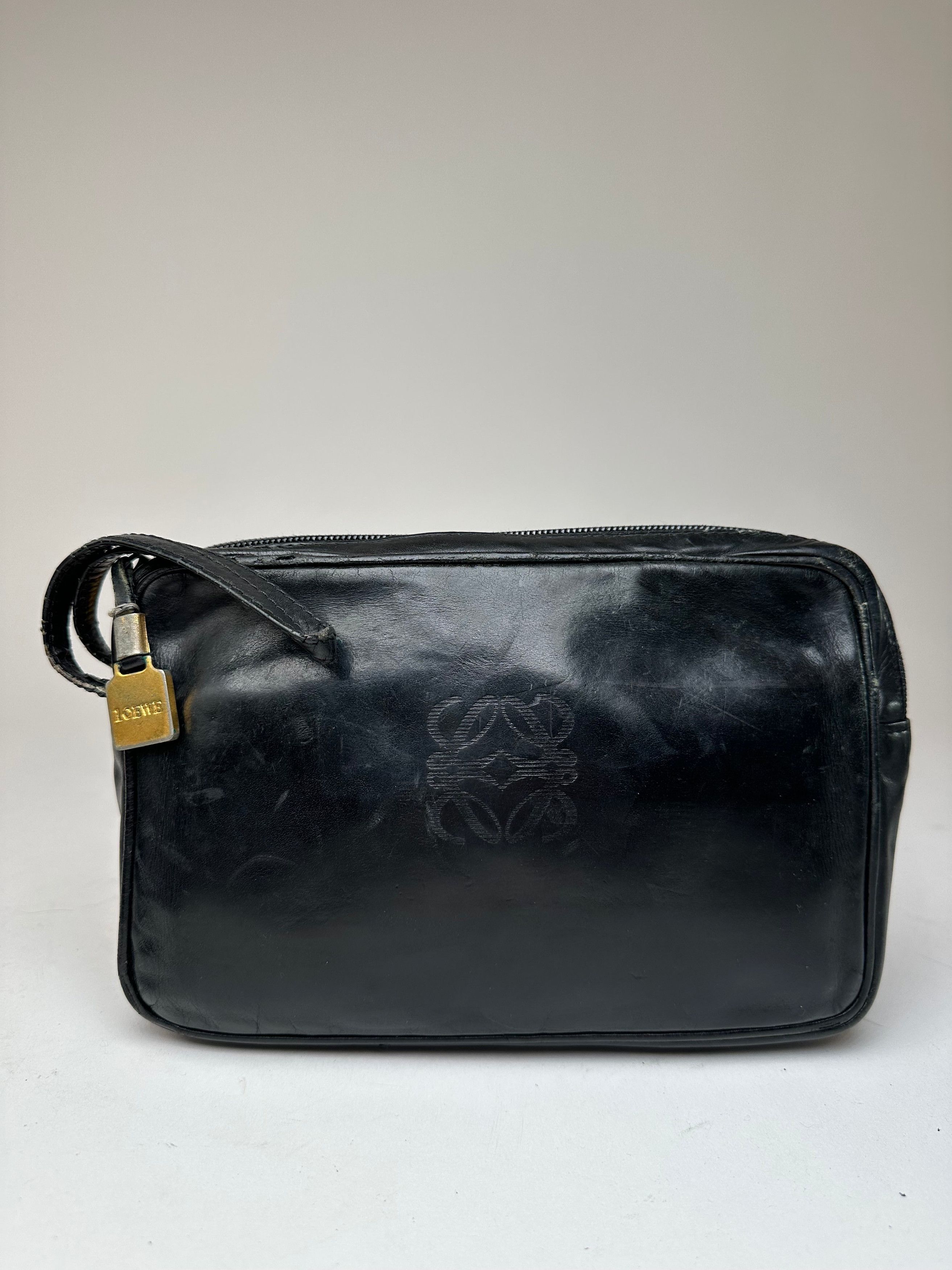 Loewe Vintage Madrid Leather Clutch Black Size ONE SIZE - 1 Thumbnail