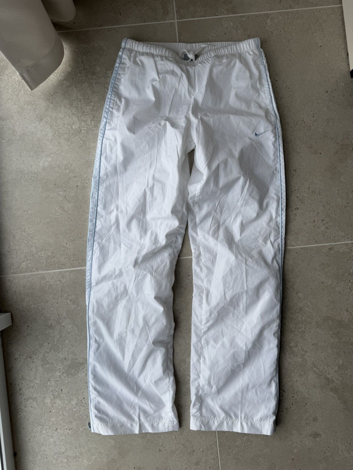 Nike Nike vintage white track pants small swoosh 2000s Size US 28 / EU 44 - 3 Thumbnail