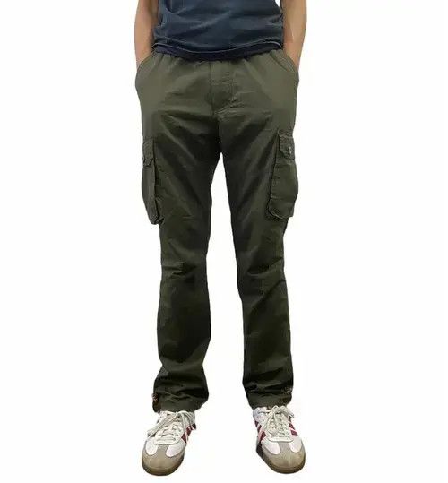 Japanese Brand New Best Selling GREEN Cargo Pants Jogger Pants Size US 33 - 4 Thumbnail
