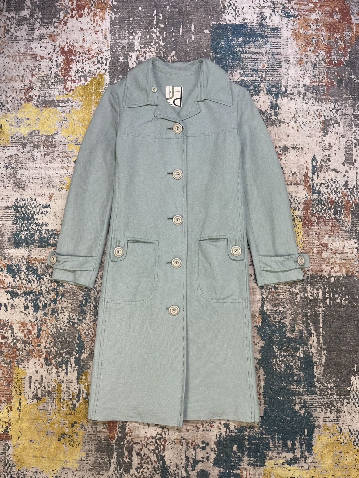 Japanese Brand 1/2 Un-Demi Trench Coat Size XS / US 0-2 / IT 36-38 - 1 Thumbnail