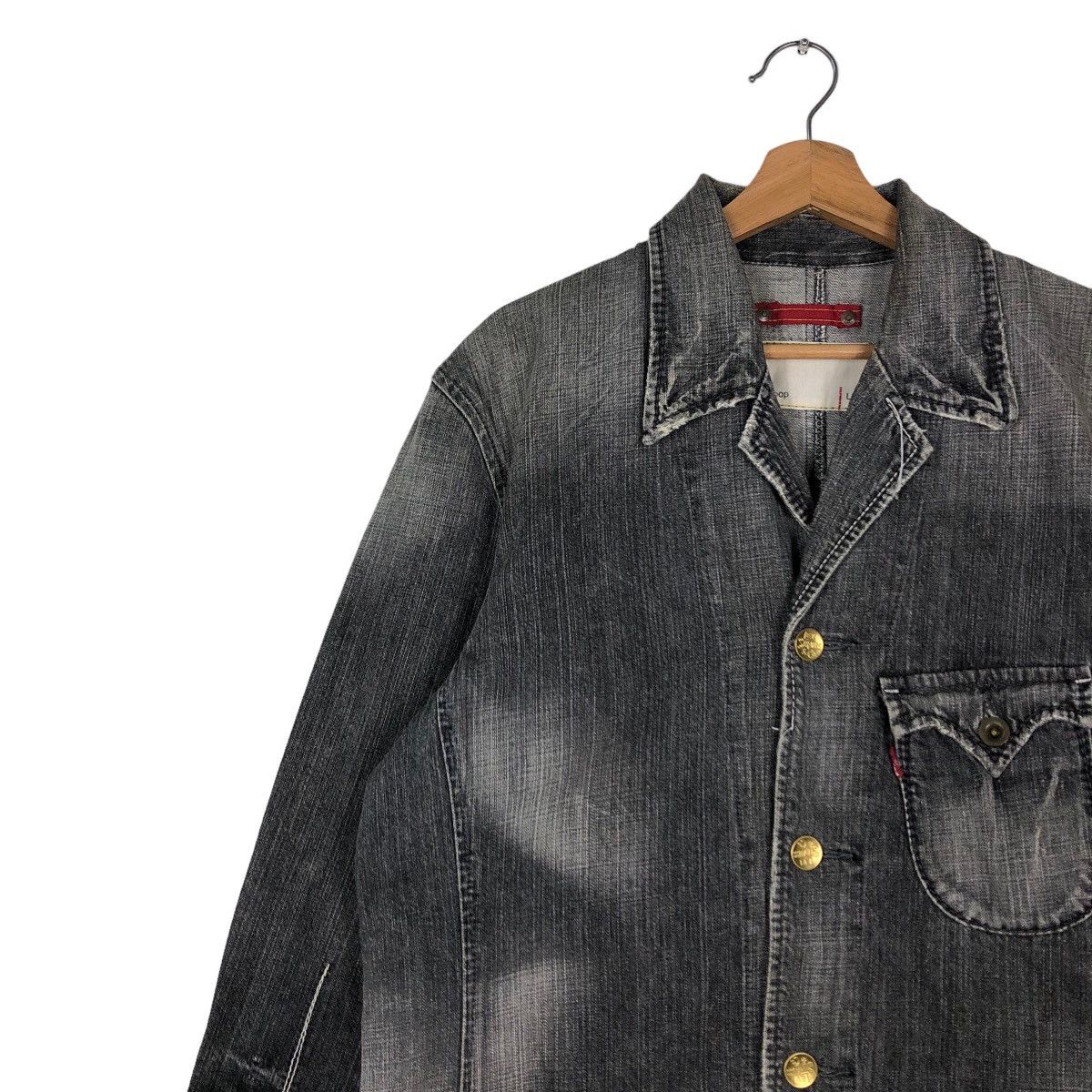 Japanese Brand Vintage Hickory Chore Jacket Levi’s Redloop Big Pocket Bike Size US L / EU 52-54 / 3 - 5 Thumbnail
