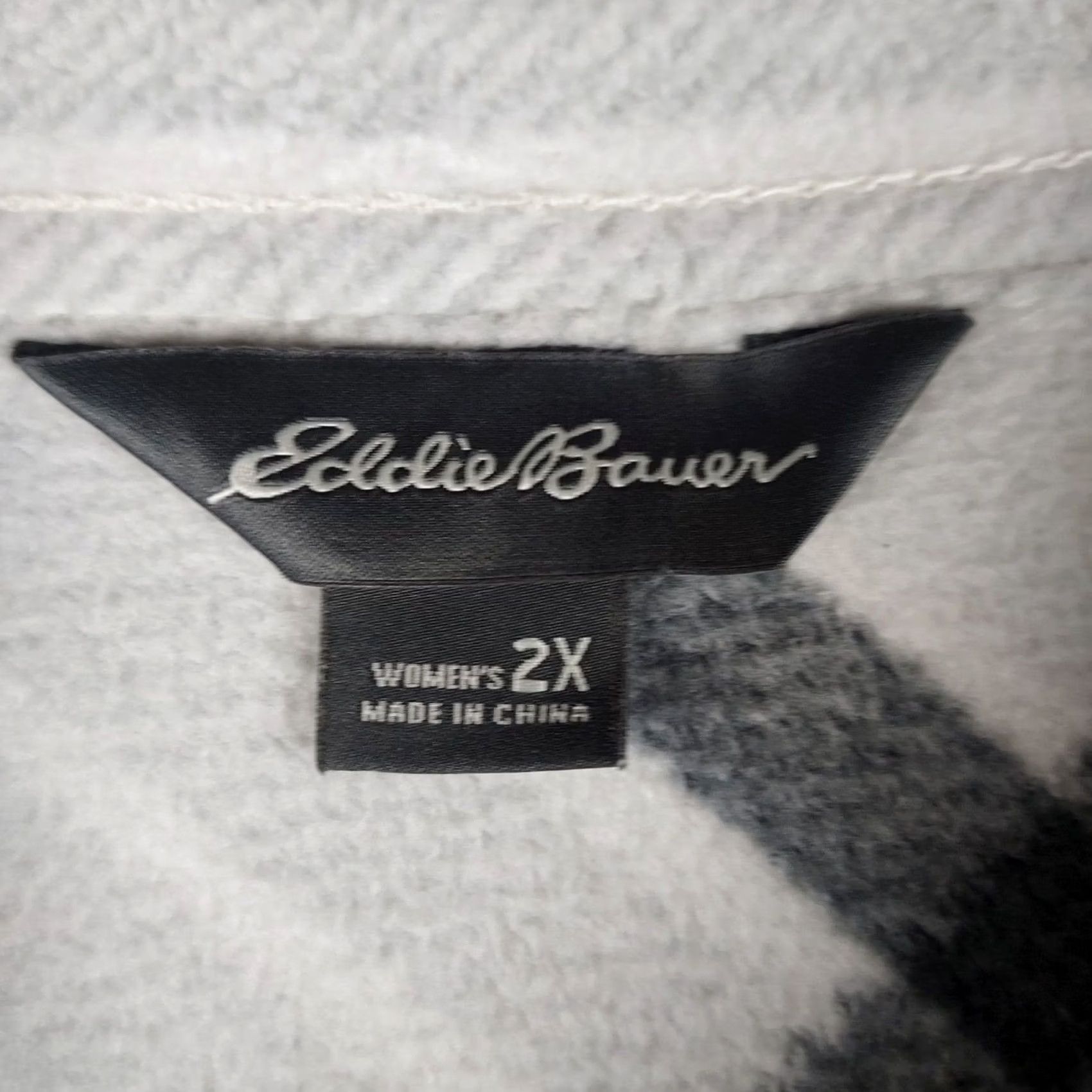 Eddie Bauer Eddie Bauer Women’s 2X Plaid Fleece Shirt Jacket Shacket Button Front Warm Multicolor Size XXL / US 16-18 / IT 52-54 - 5 Thumbnail
