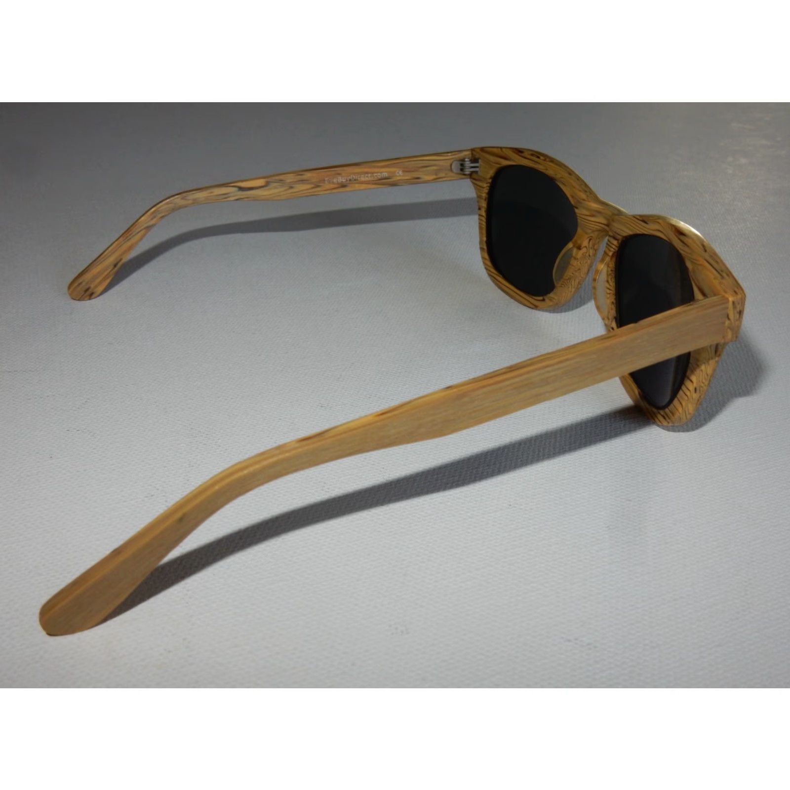Vintage EYEBUYDIRECT Wood Sunglasses Frames Only 51[]20 140 Brown Unisex Size ONE SIZE - 3 Thumbnail