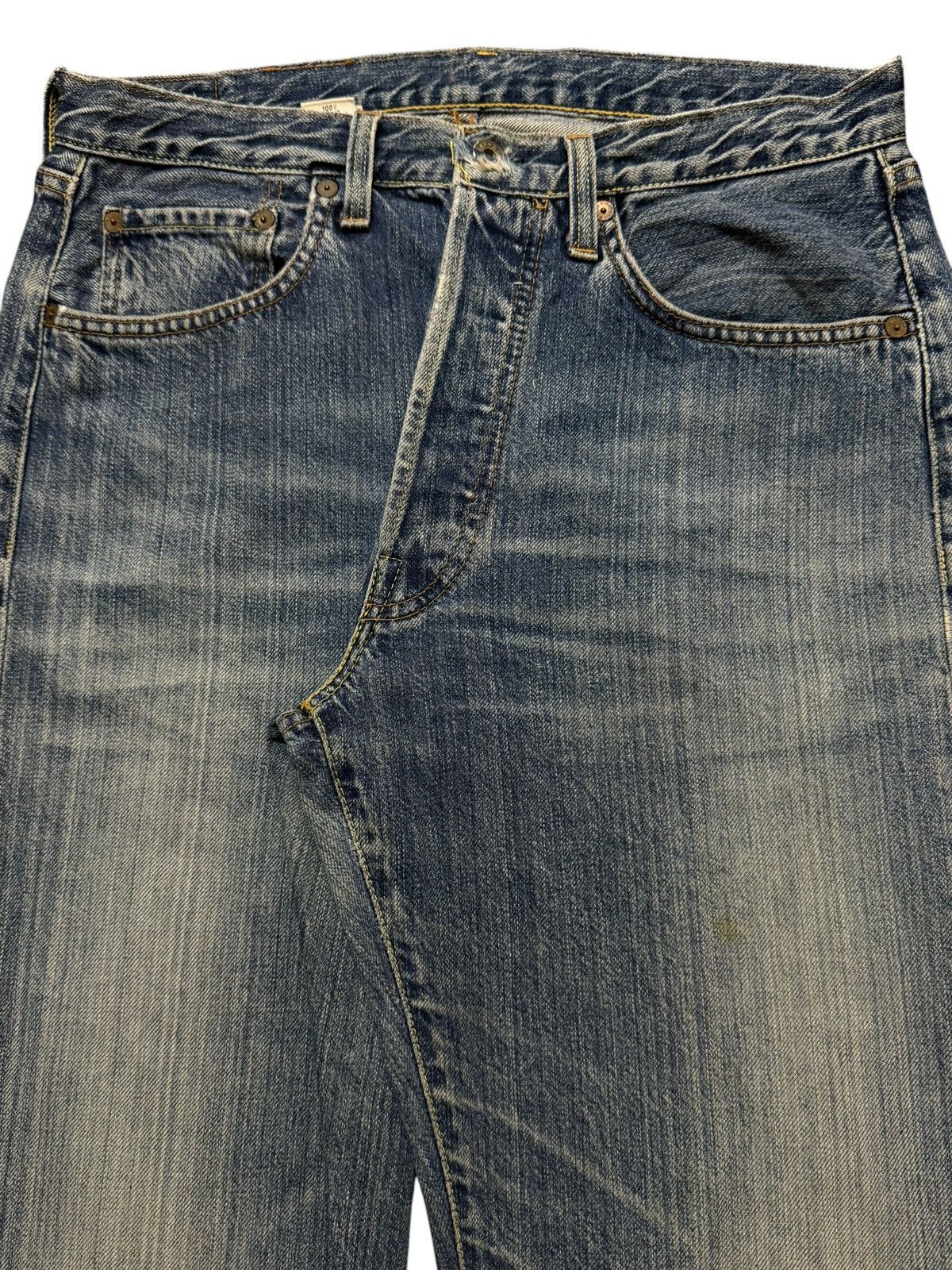 Replay Vintage Italy Replay Blue Faded Wash Distress Relaxed Loose Size US 30 / EU 46 - 3 Thumbnail