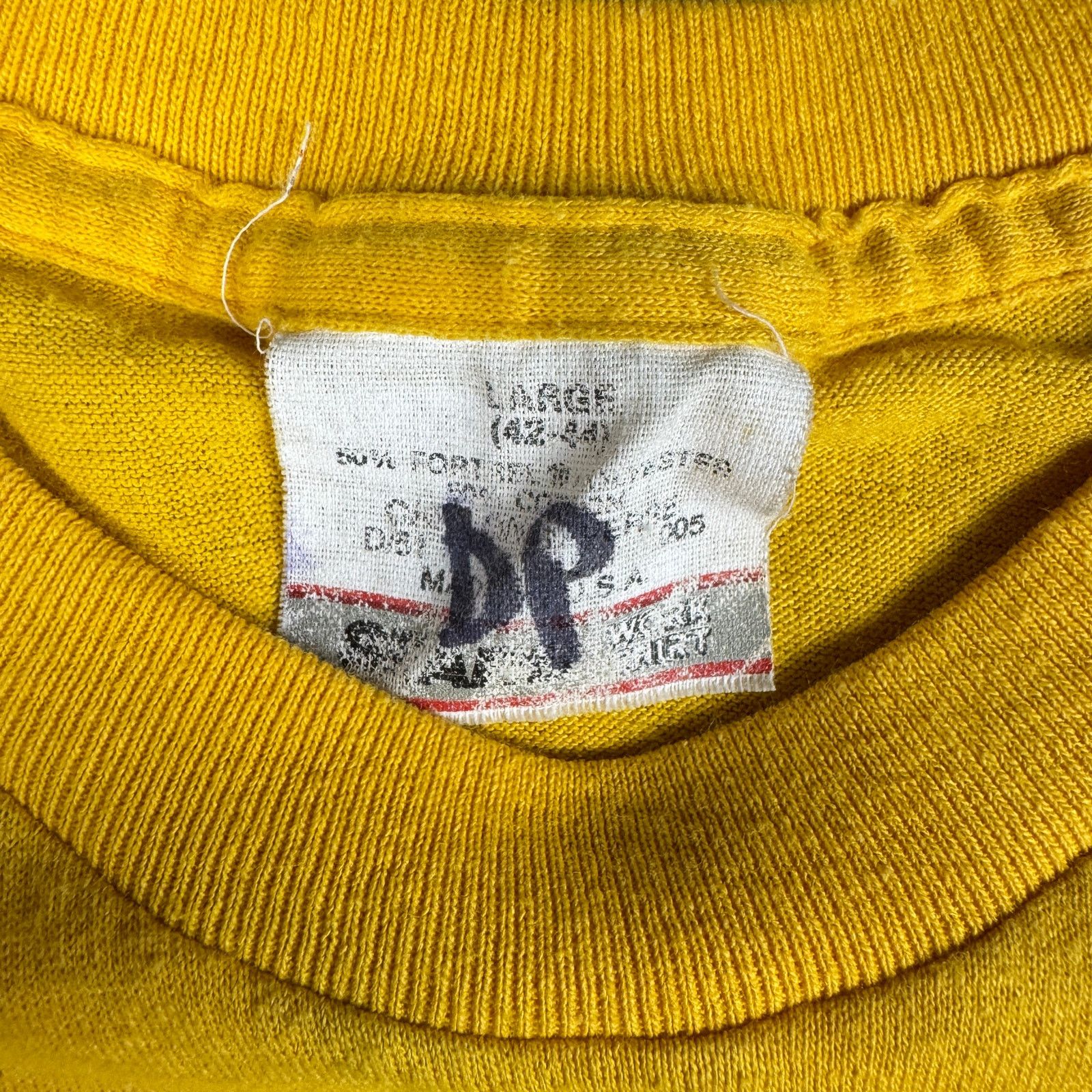 Other Vtg Screen Stars Gold Pocket T-Shirt Men’s L Single Stitch Size US L / EU 52-54 / 3 - 5 Thumbnail