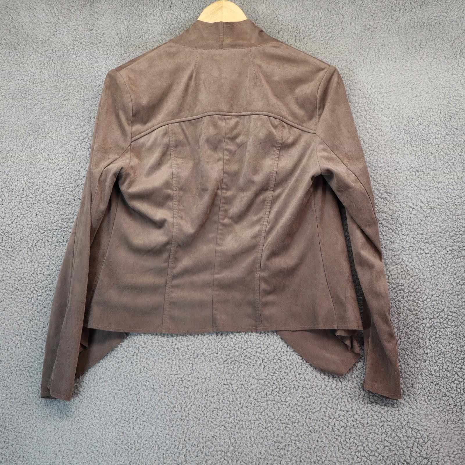 Other KUT Brown Tayanita Faux Suede Jacket OpenFront Draped Medium Size M / US 6-8 / IT 42-44 - 6 Thumbnail