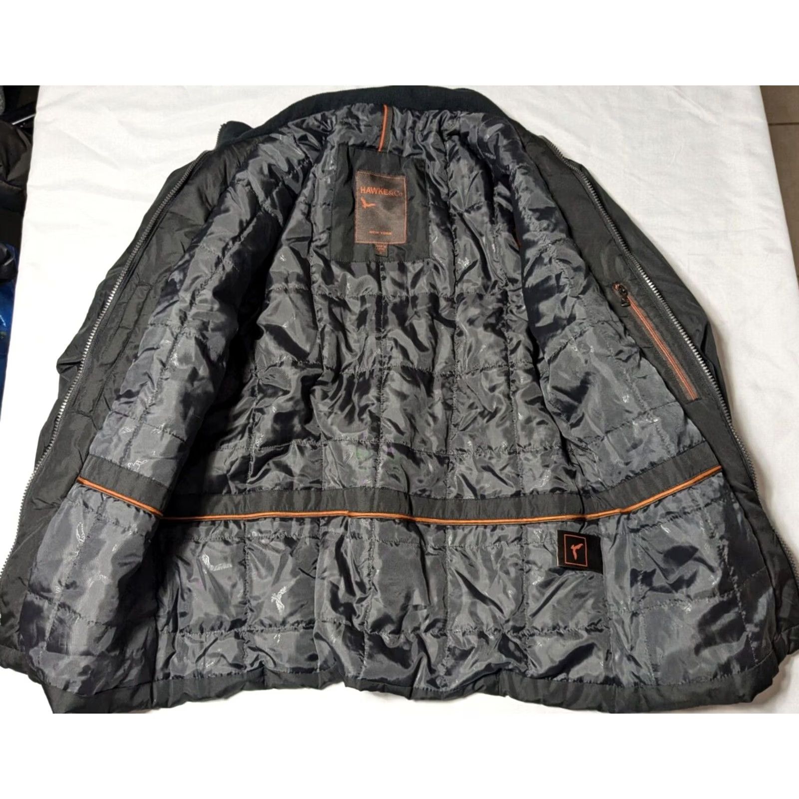 Vintage HAWKE & CO Men Small Black Lined Full Zip Performance Jacket Size US S / EU 44-46 / 1 - 3 Thumbnail