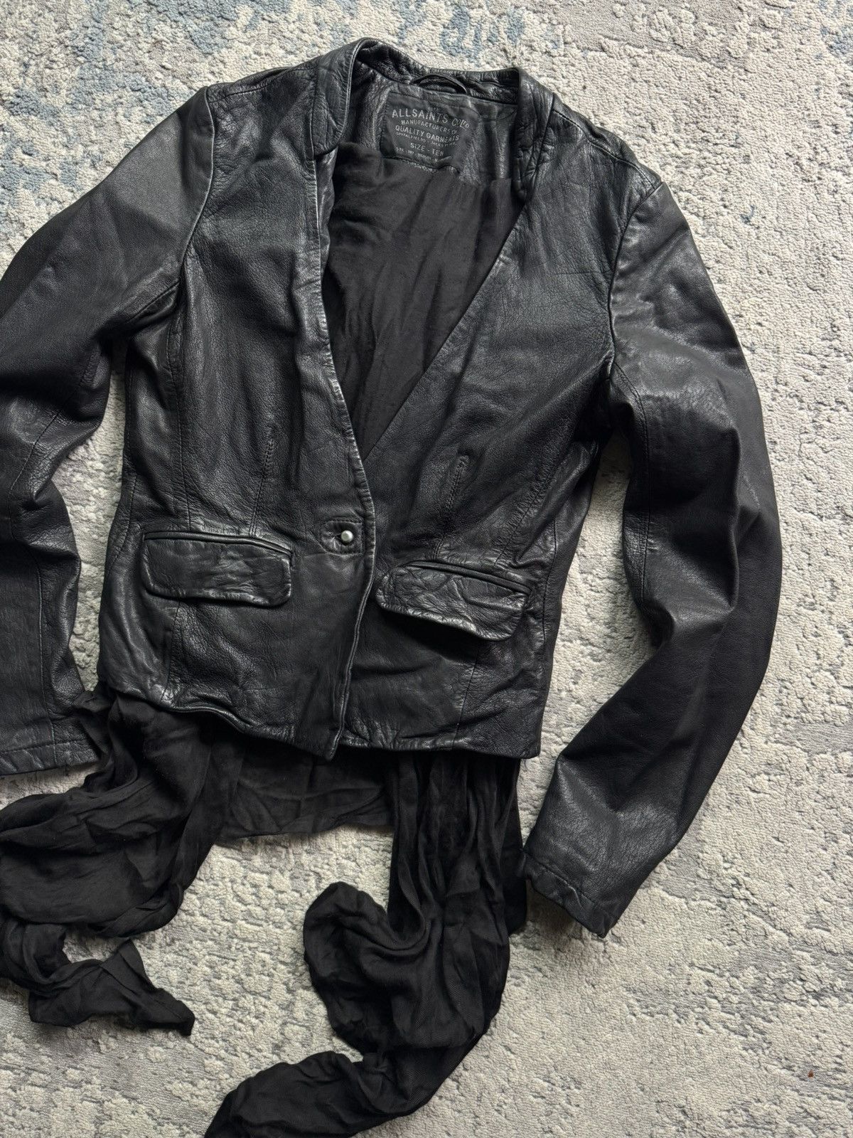 Allsaints Allsaints Avantgarde Ashlar Leather jacket Size 10 Size M / US 6-8 / IT 42-44 - 2 Thumbnail
