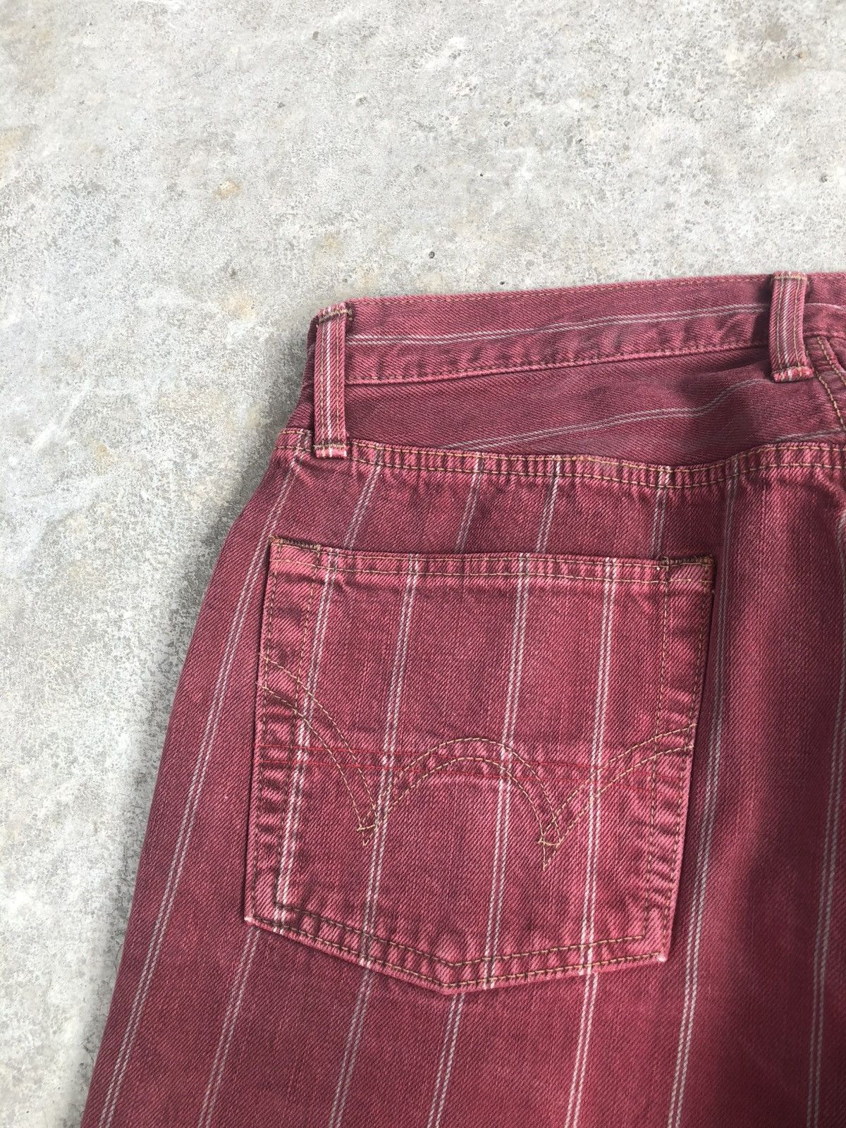 If Six Was Nine Japanese Edwin Flared Jeans Distressed Jeans Selvedge Size US 31 - 15 Thumbnail