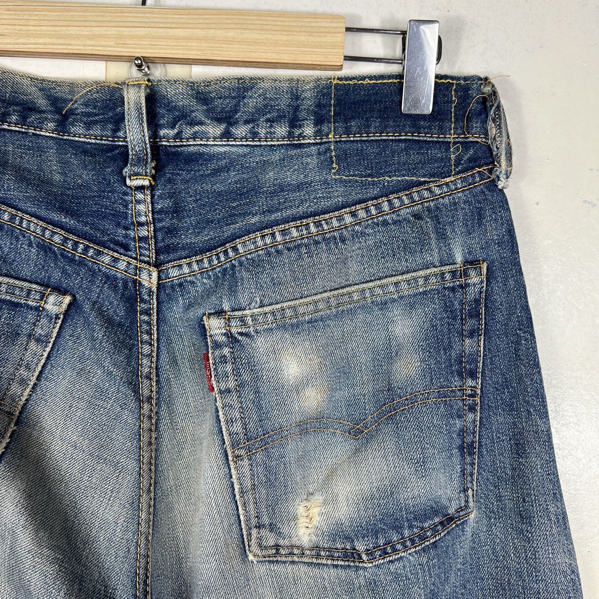 Levi's Vintage Clothing 90s Levis Lvc Lot 66501 Big E Selvedge Denim Jeans Size US 30 / EU 46 - 16 Thumbnail