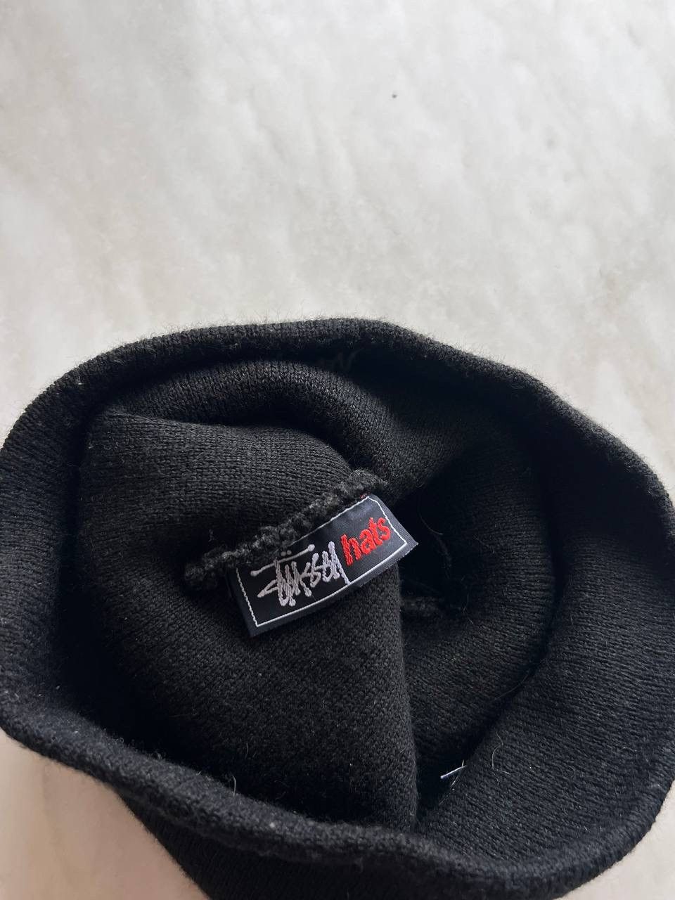 Stussy 90s Vintage Stussy Black Beanie Hat Graffiti logo Size ONE SIZE - 4 Thumbnail