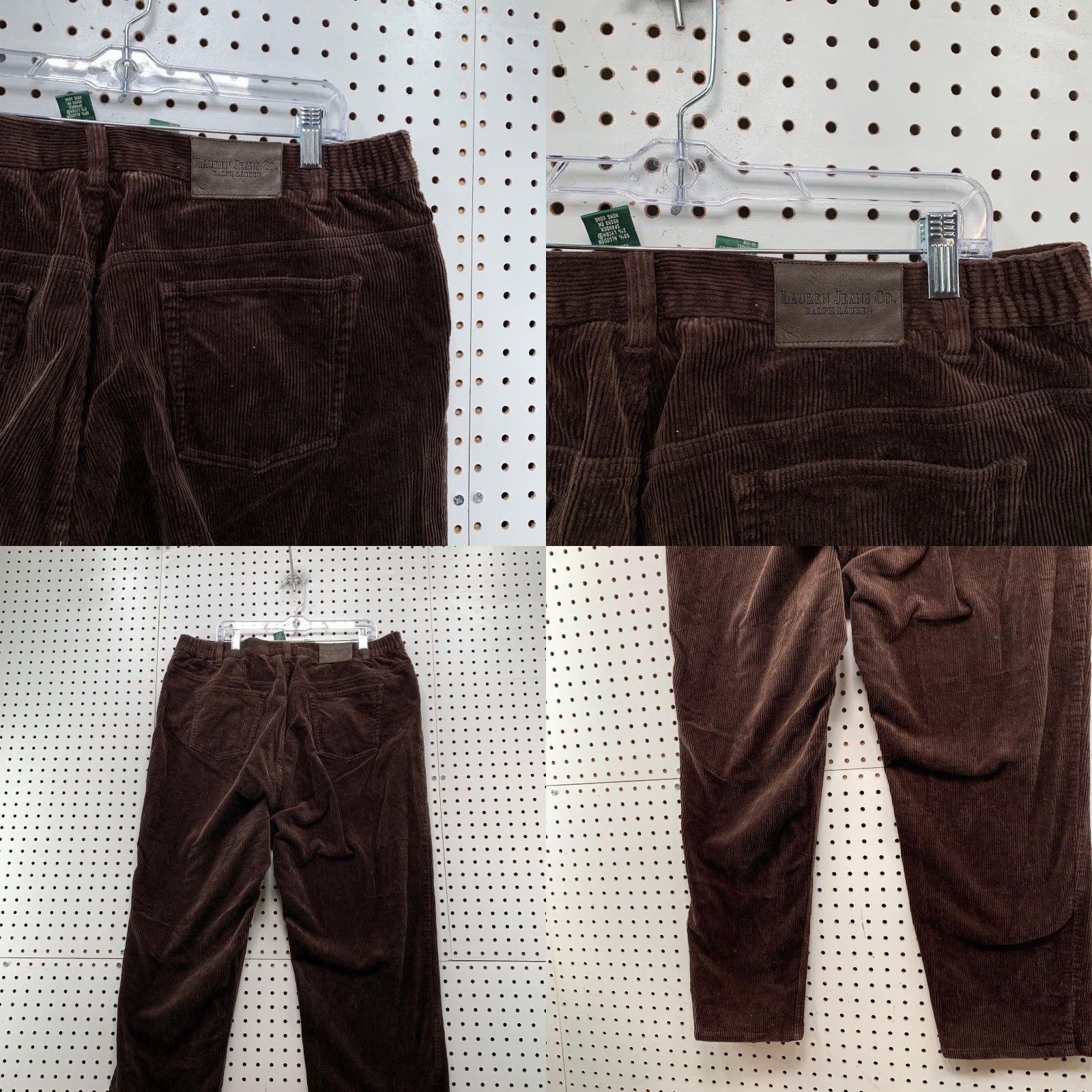 Ralph Lauren VINTAGE Lauren Ralph Lauren Corduroy Pants Womens 18W Brown Work 38x30.5 Size 40" / US 18 - 8 Thumbnail