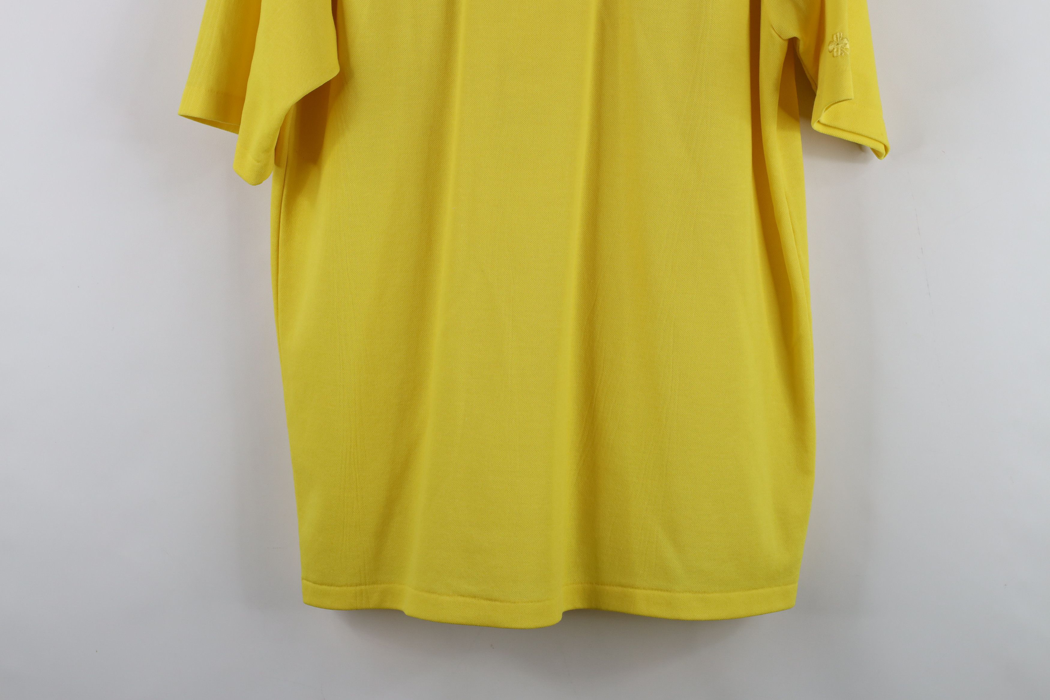 Vintage Vintage 70s Streetwear Collar Knit Polo Shirt Yellow USA Size US L / EU 52-54 / 3 - 14 Thumbnail