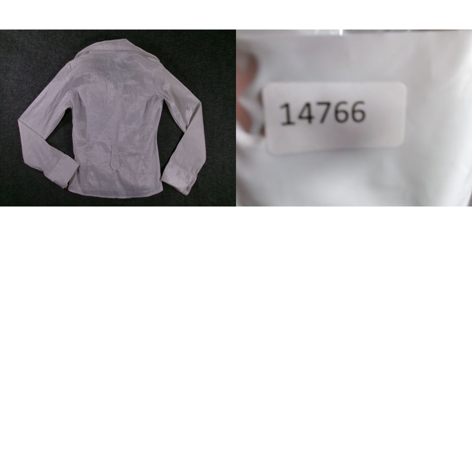 Vintage UZSA White Shiny Button-Up Blouse Women S Fitted Classic Cotton Blend Size S / US 4 / IT 40 - 8 Thumbnail