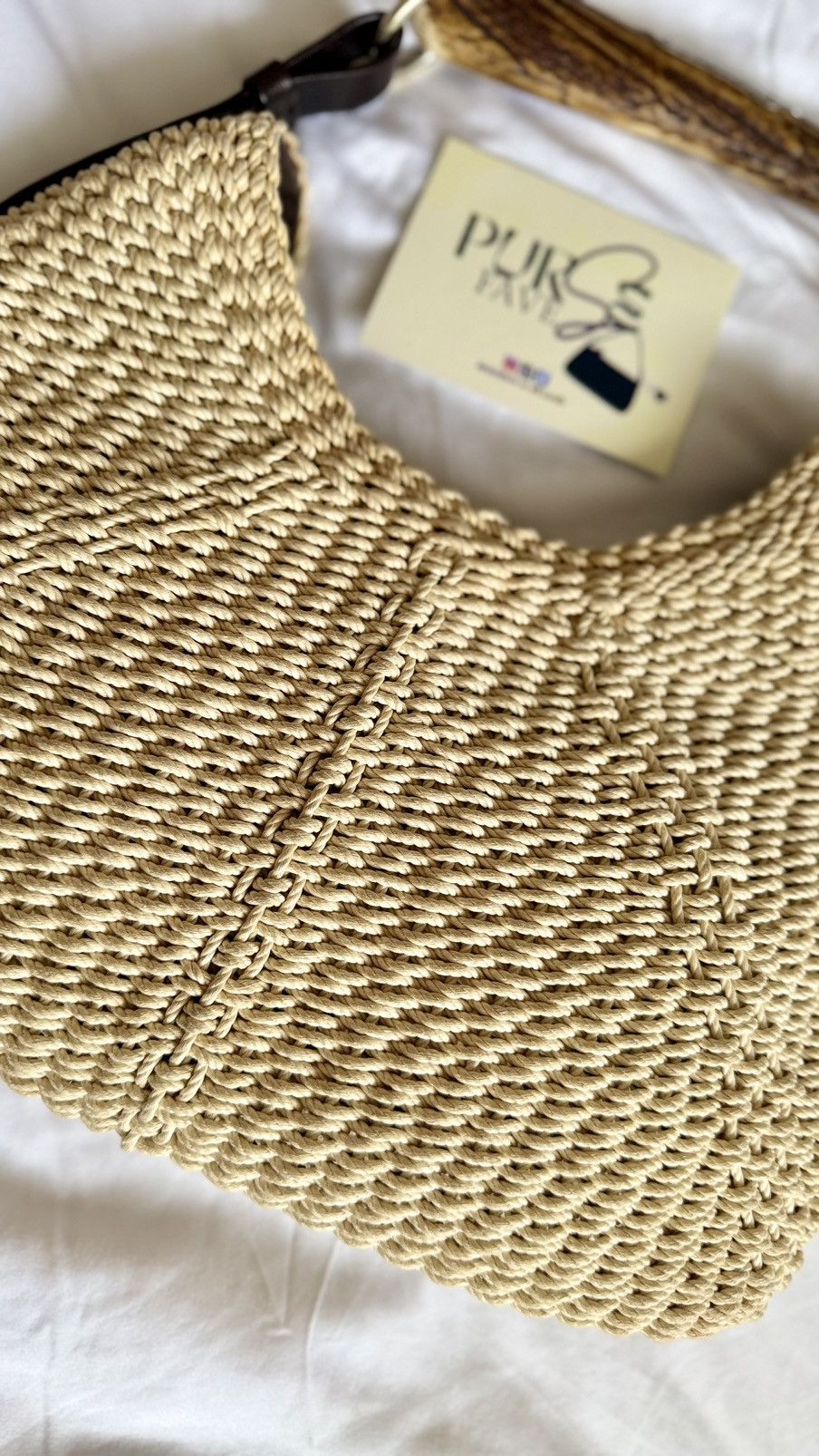 Yves Saint Laurent Yves Saint Laurent Mombasa Raffia Tom Ford Hobo Shoulder Bag Size ONE SIZE - 10 Thumbnail