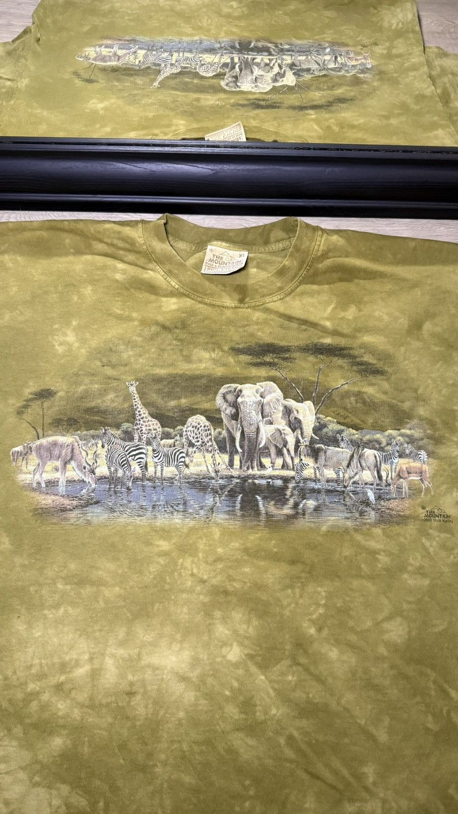 The Mountain Vintage 2000s The Mountain Safari Nature Green Tie Dye Shirt Size US XL / EU 56 / 4 - 2 Thumbnail