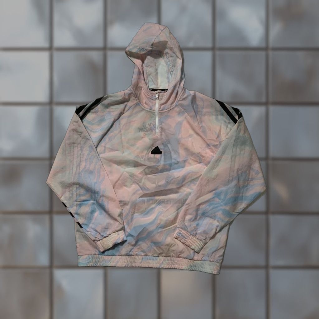 Adidas Adidas Steve Clarkson Quarterback Retreat Football Tie Dye Windbreaker 2PC Set Men M/L Multicolor Hoodie Jacket Shorts Activewear Holiday Decade 90s? Size US M / EU 48-50 / 2 - 1 Thumbnail