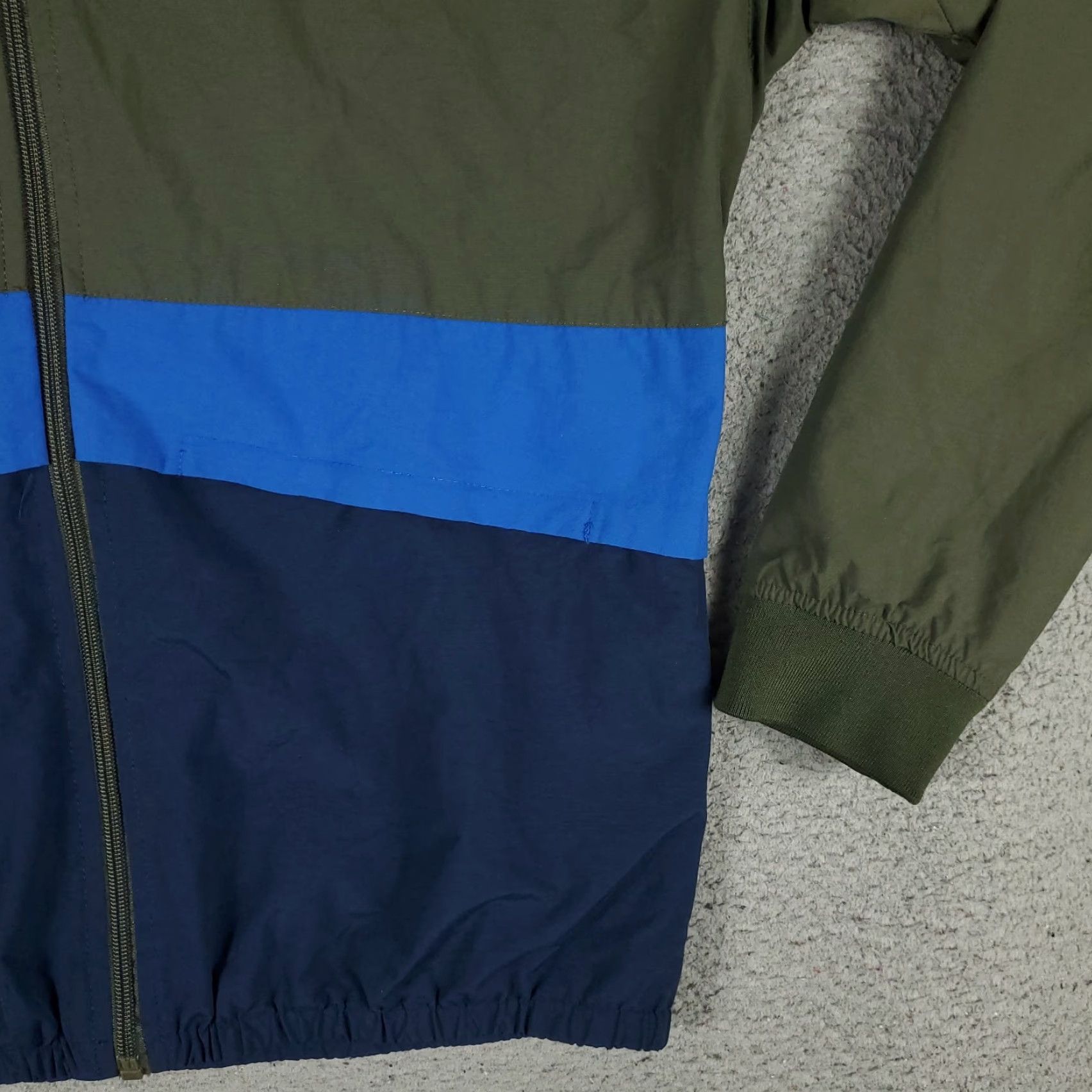 Vintage Pull & Bear Jacket Mens Medium Green Blue Hoodie Full Zip Windbreaker Size US M / EU 48-50 / 2 - 4 Thumbnail