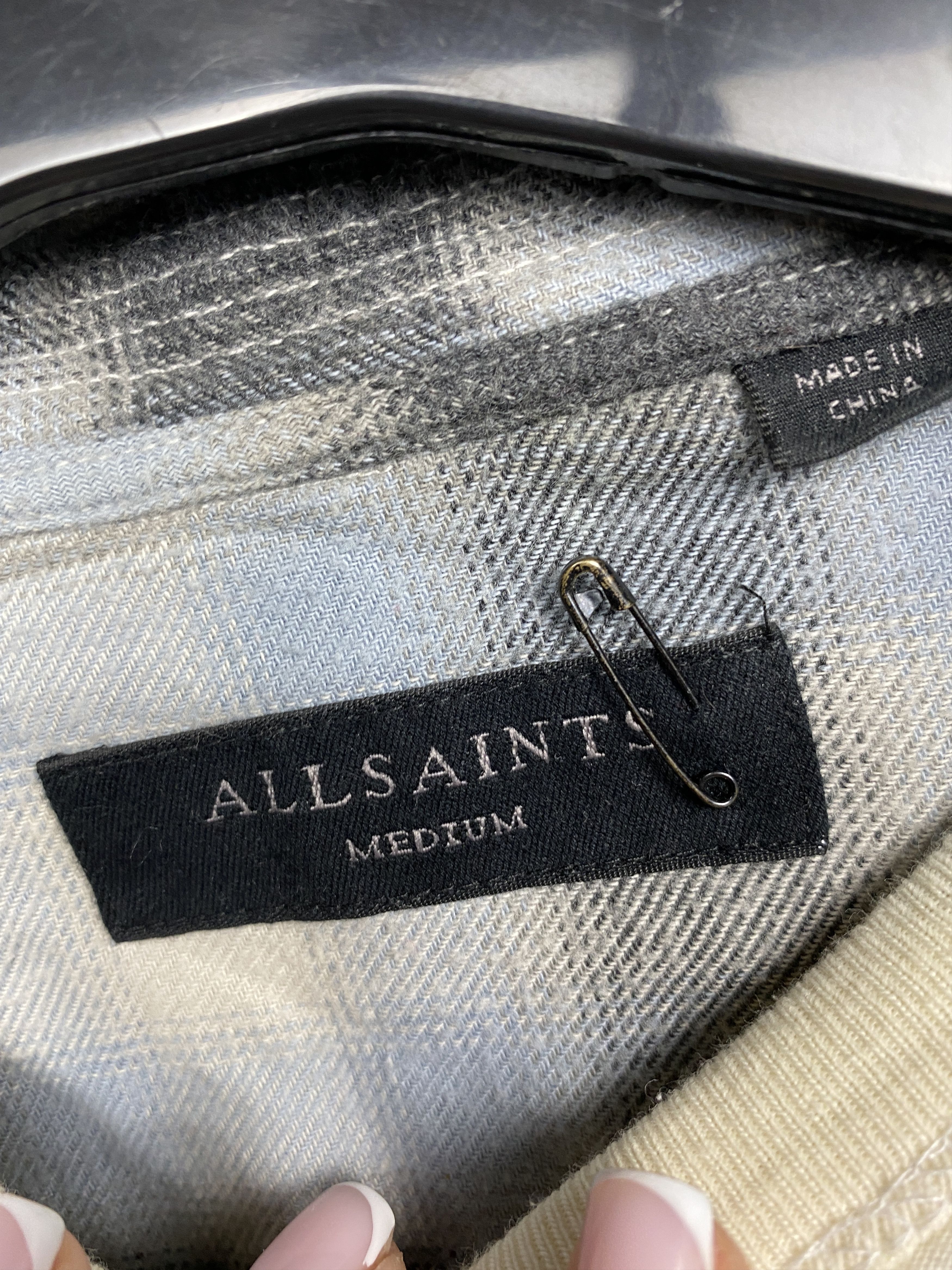 Allsaints Allsaints Mens Ithaca Flannel Plaid Shirt Size US M / EU 48-50 / 2 - 5 Thumbnail