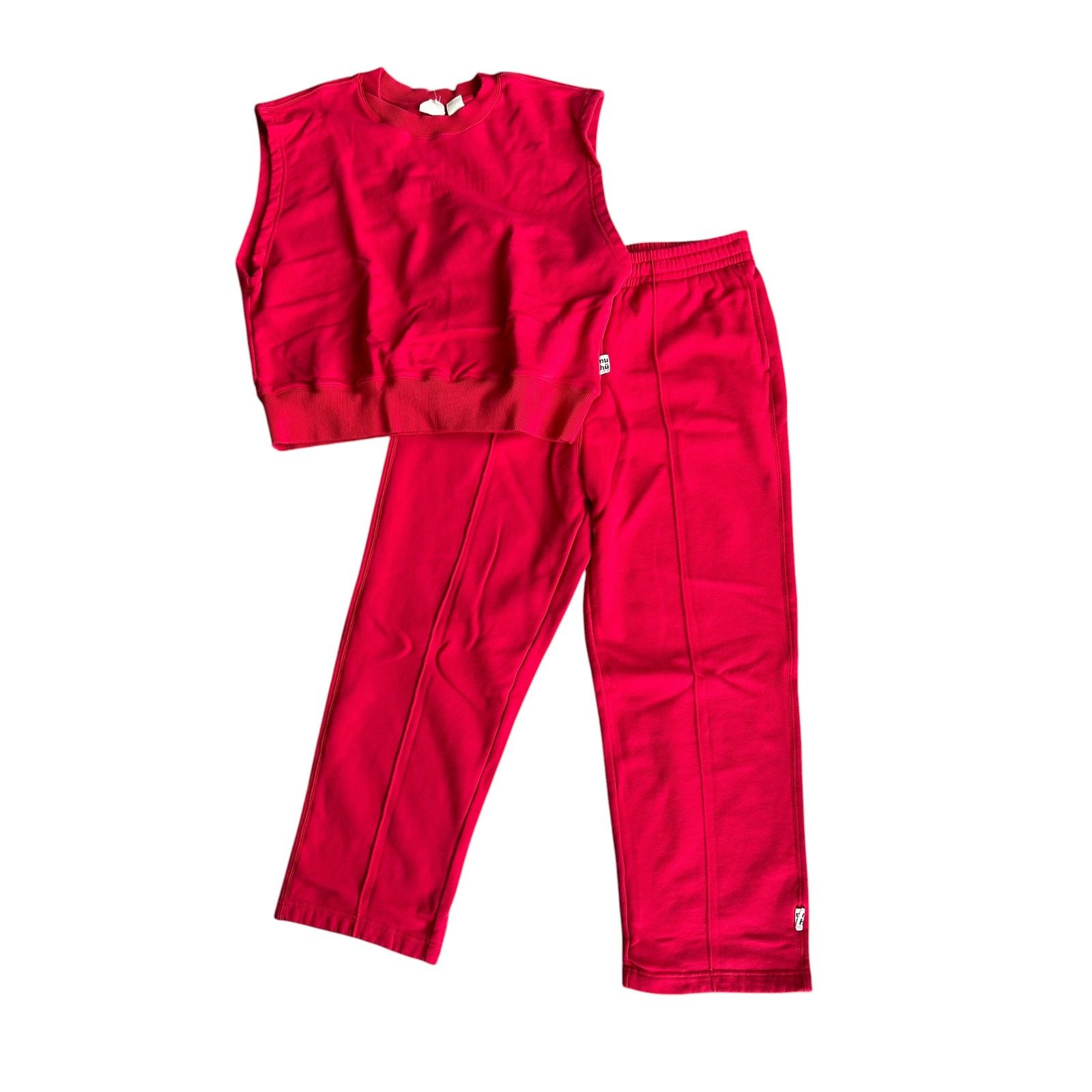 Vintage Nu Hu Red Sweatsuit Set Womens Large Size 32" / US 10 / IT 46 - 1 Thumbnail
