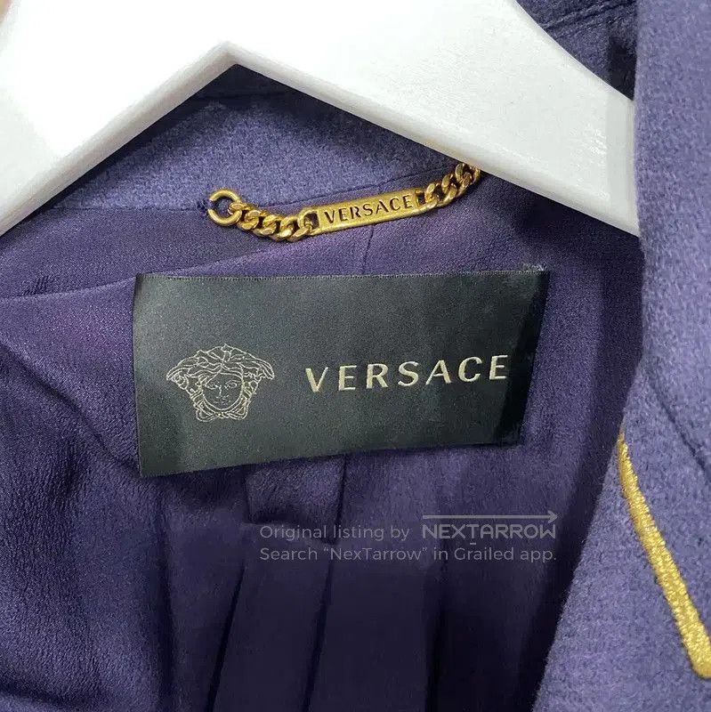 Versace Versace Deep Blue Long Coat for Men . Size US M / EU 48-50 / 2 - 7 Thumbnail