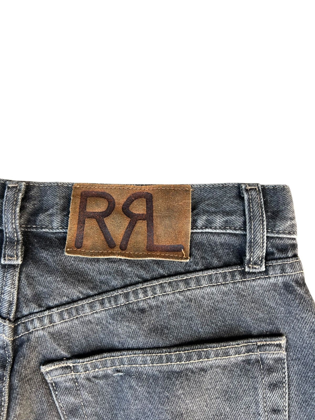 RRL Ralph Lauren × Vintage Vintage 90s RRL Usa Fade Black Stains Denim Baggy Jeans Size US 30 / EU 46 - 21 Thumbnail