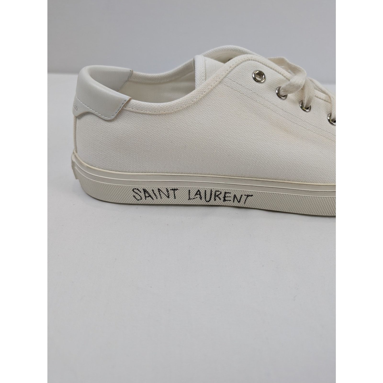 Saint Laurent Paris o1rshd1 Malibu L T Sneakers SL SIG in Blanc Size US 12.5 / EU 45-46 - 14 Thumbnail