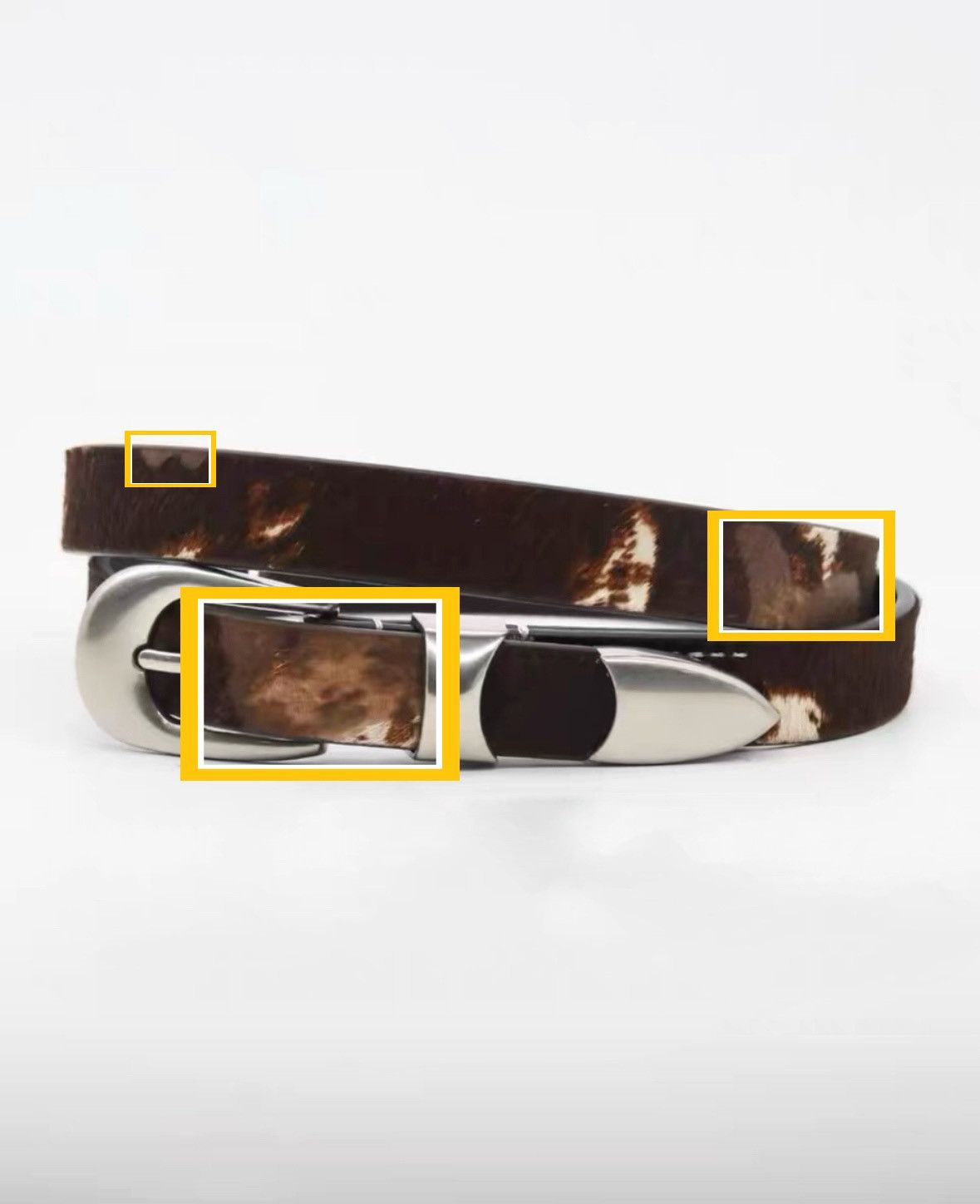 Japanese Brand Cowhide Belt Size ONE SIZE - 6 Thumbnail