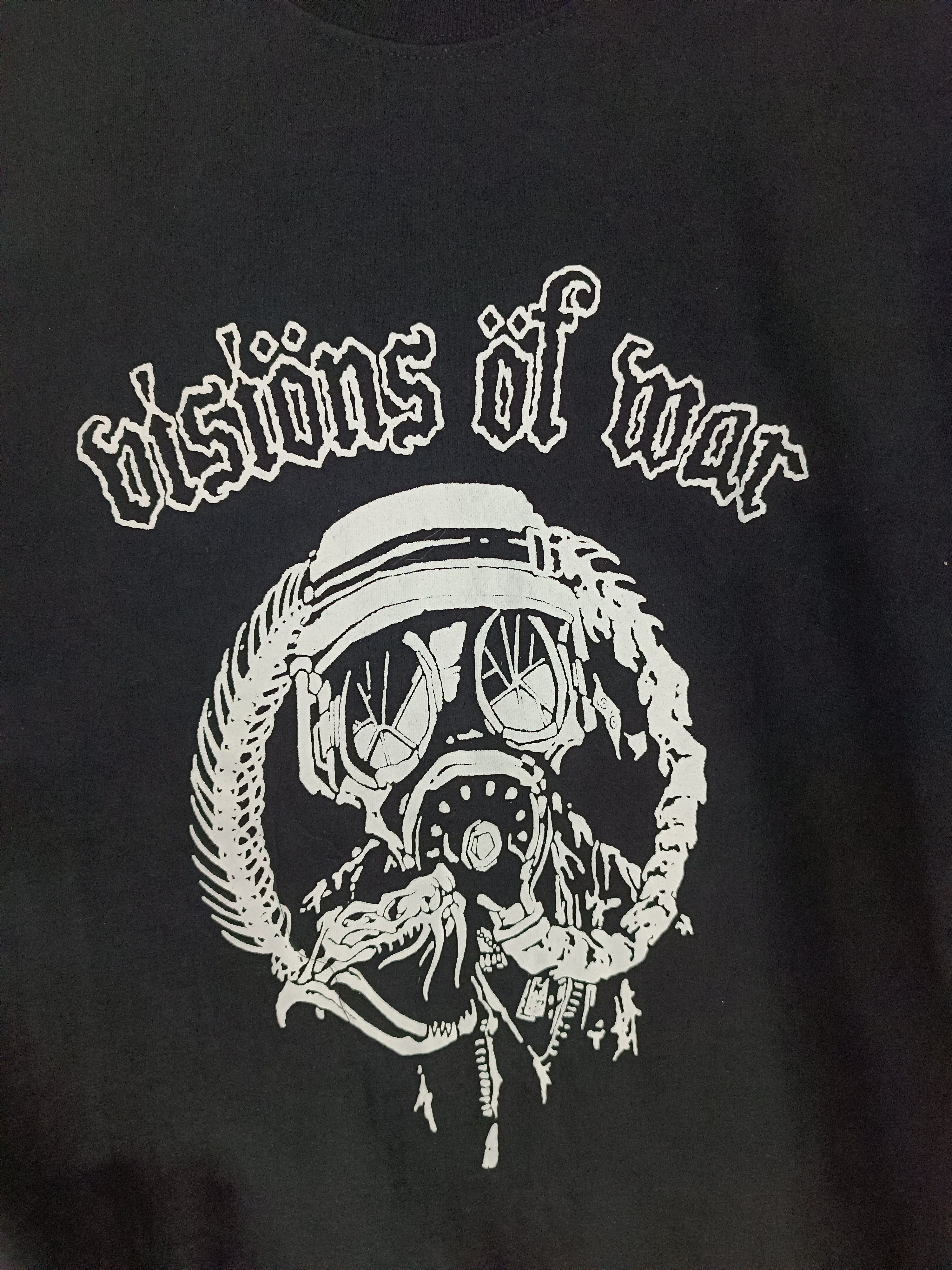 Band Tees VINTAGE VISIONS OF WAR CRUST CORE PUNK METAL TEE Size US XL / EU 56 / 4 - 10 Thumbnail