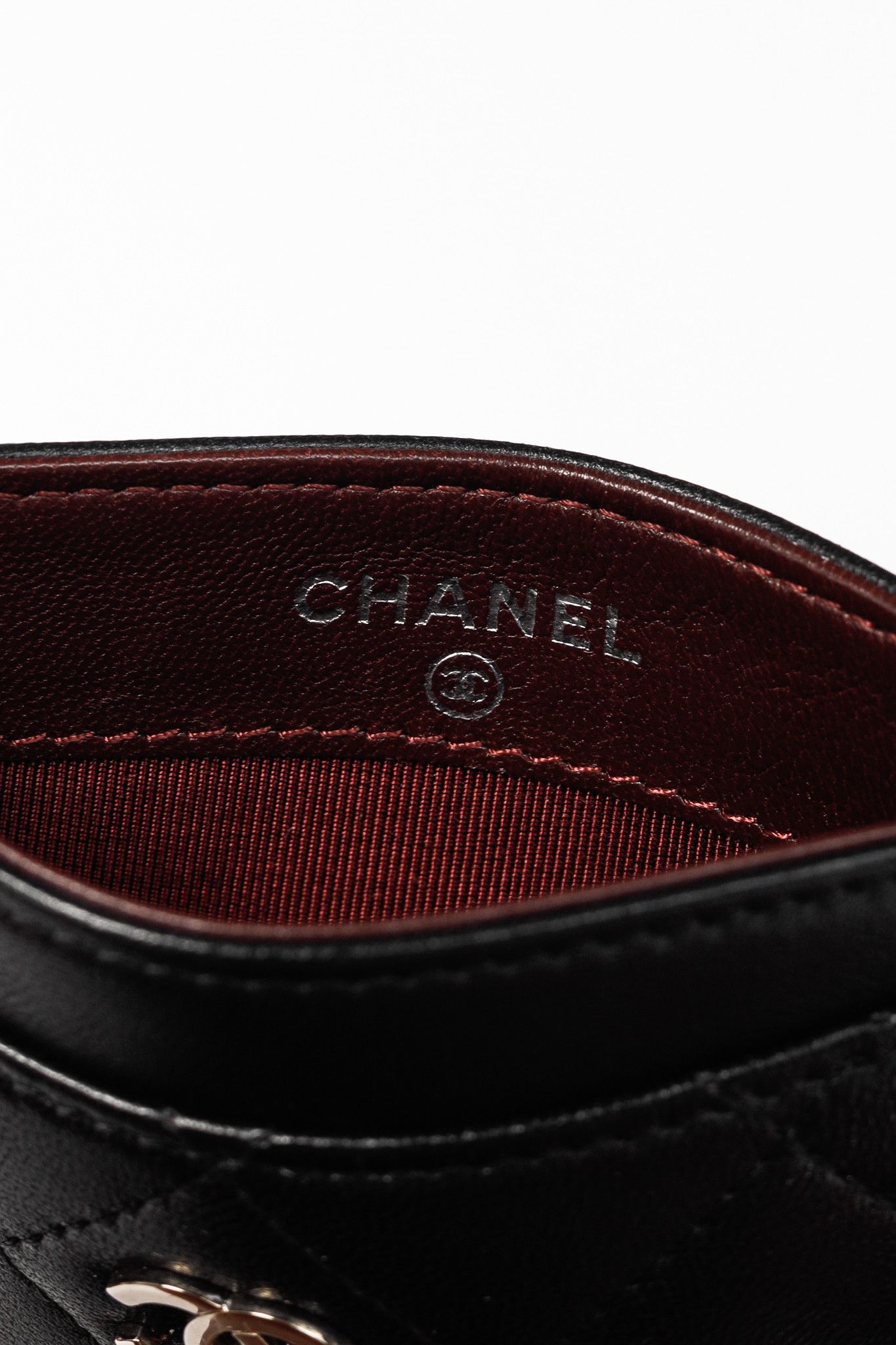 Chanel Chanel Black Lambskin Leather Quilted CC Card Holder Size ONE SIZE - 8 Thumbnail
