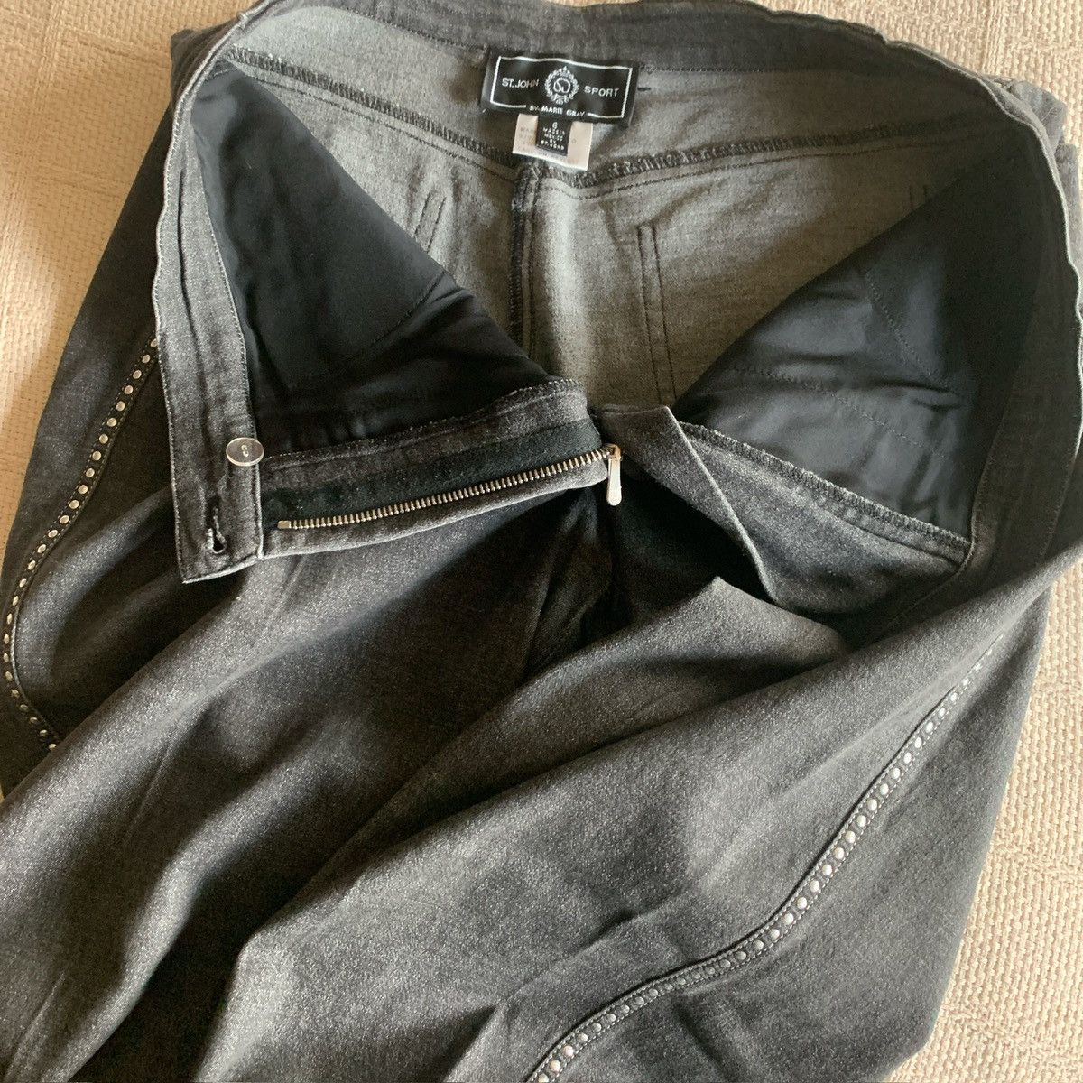 St. John VGC st.john sport x Marie Gray Char grey stretch jeans 6 Size 28" / US 6 / IT 42 - 9 Thumbnail