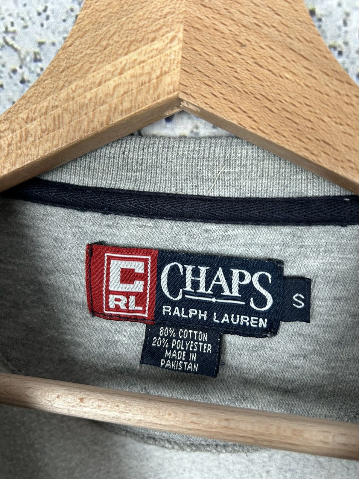 Chaps Vintage Chaps Ralph Lauren USA Grey Crewneck Baggy Rap Boxy Size US S / EU 44-46 / 1 - 4 Thumbnail