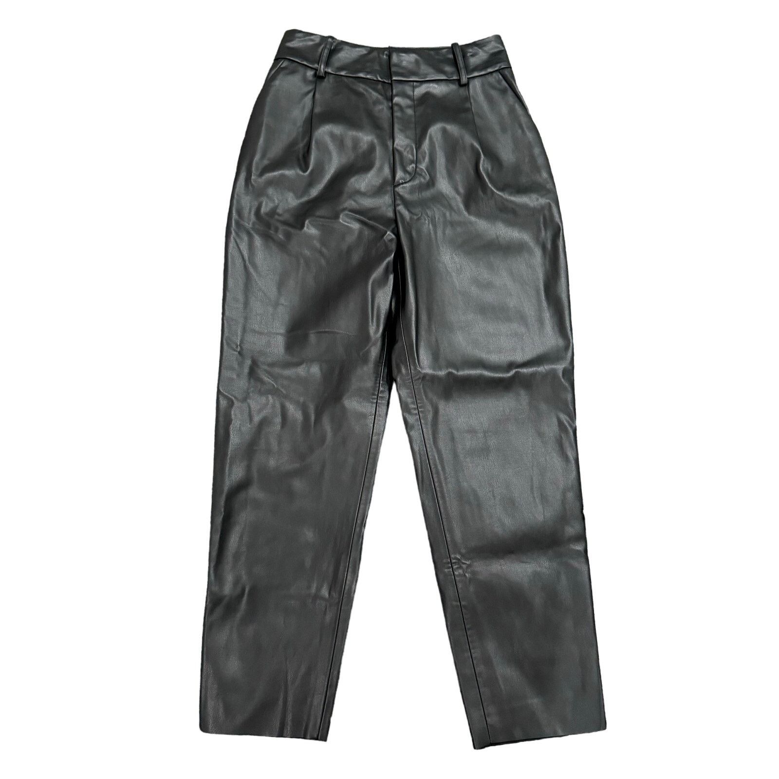 Zara Zara Women's Faux Leather Pants in Black, Size M Size 30" / US 8 / IT 44 - 1 Thumbnail
