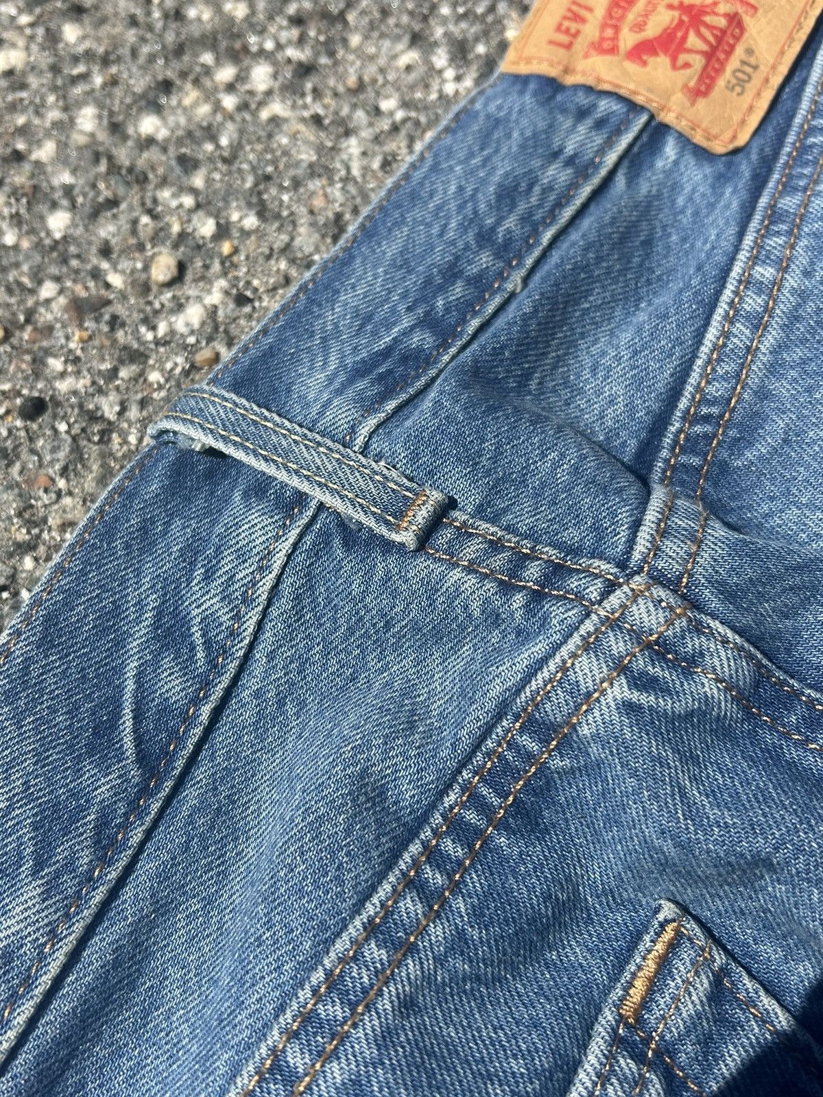Levi's Levi’s Blue Distressed 501’s Size US 34 / EU 50 - 9 Thumbnail