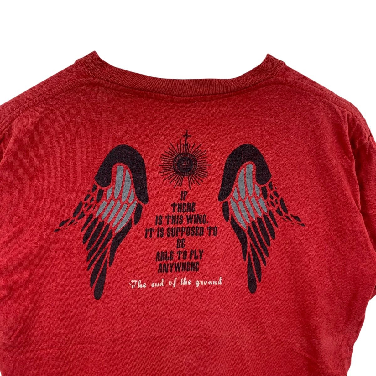 Bullet Noise BULLET NOISE Wing Happiness The End Of The Ground Tee Shirt Size US M / EU 48-50 / 2 - 8 Thumbnail
