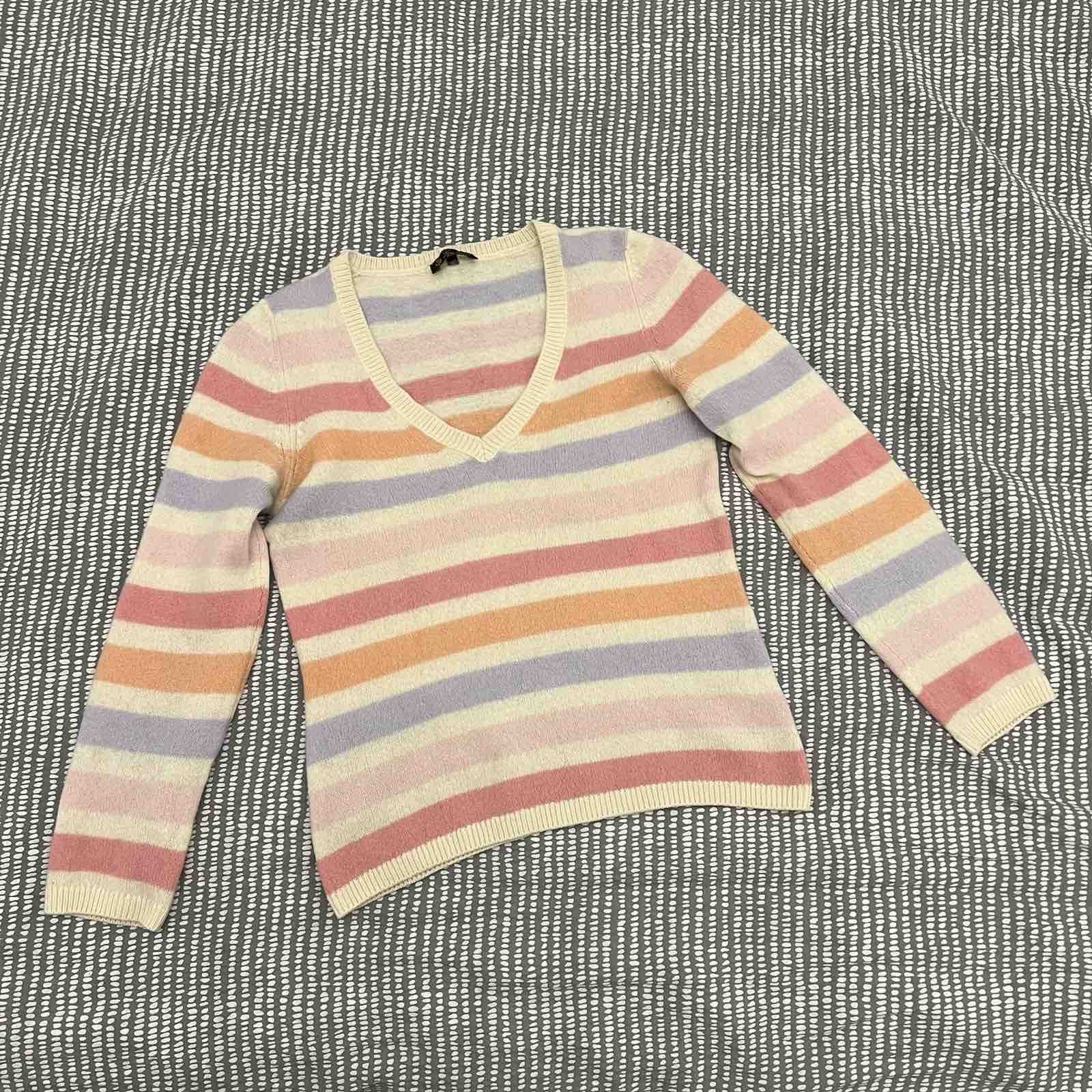 Loro Piana Loro Piana Cashmere striped Sweater Size S Size L / US 10 / IT 46 - 1 Thumbnail