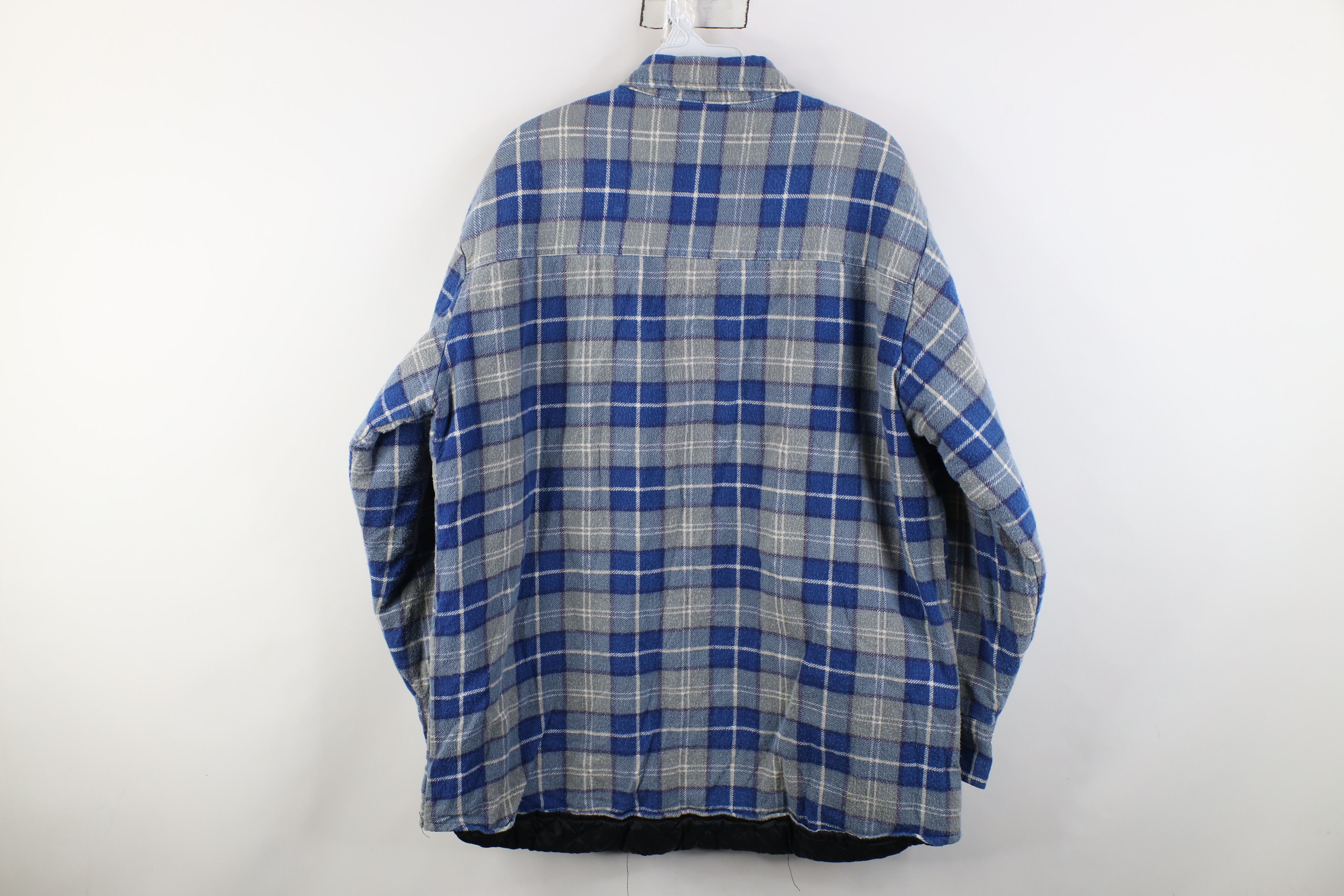 Vintage Vintage 90s Streetwear Flannel Button Shirt Jacket Jac Size US L / EU 52-54 / 3 - 13 Thumbnail